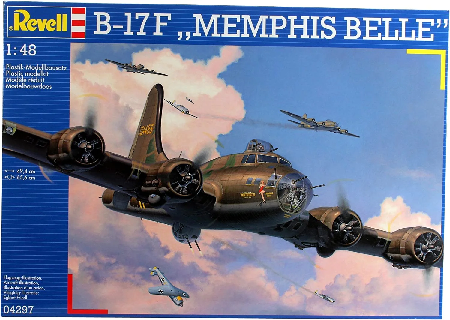 04297 B-17F Memphis Belle (1:48 Scale) Model Kit - Image 8