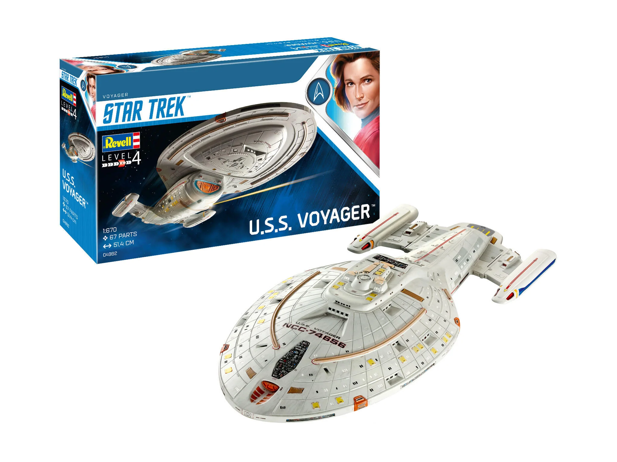 04992 U.S.S. Voyager NCC-74656 (Star Trek: Voyager) Model Kit