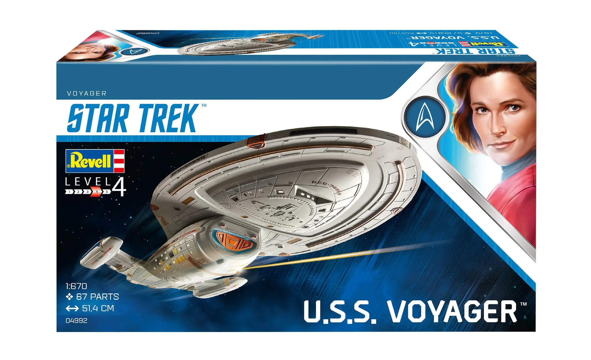 04992 U.S.S. Voyager NCC-74656 (Star Trek: Voyager) Model Kit - Image 8