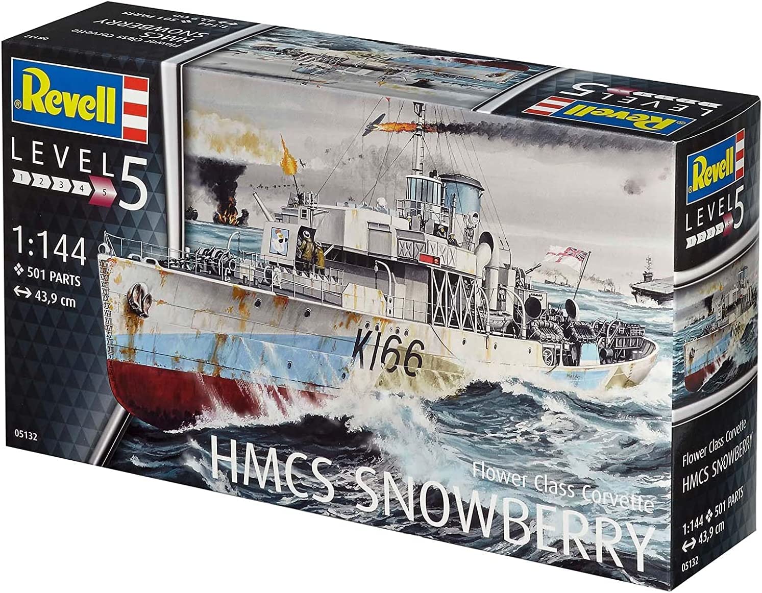 05132 Flower Class Corvette "HMCS Snowberry" (1:144 Scale) Model Kit - Image 10