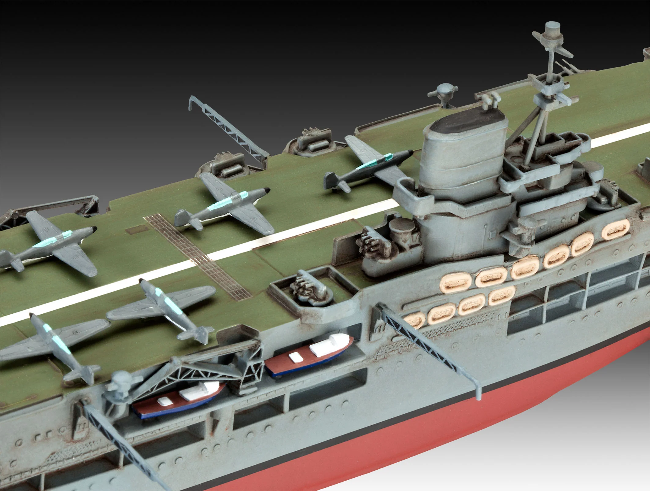 05149 British HMS Ark Royal & Tribal Class Destroyer (1:720) Model Kit - Image 4