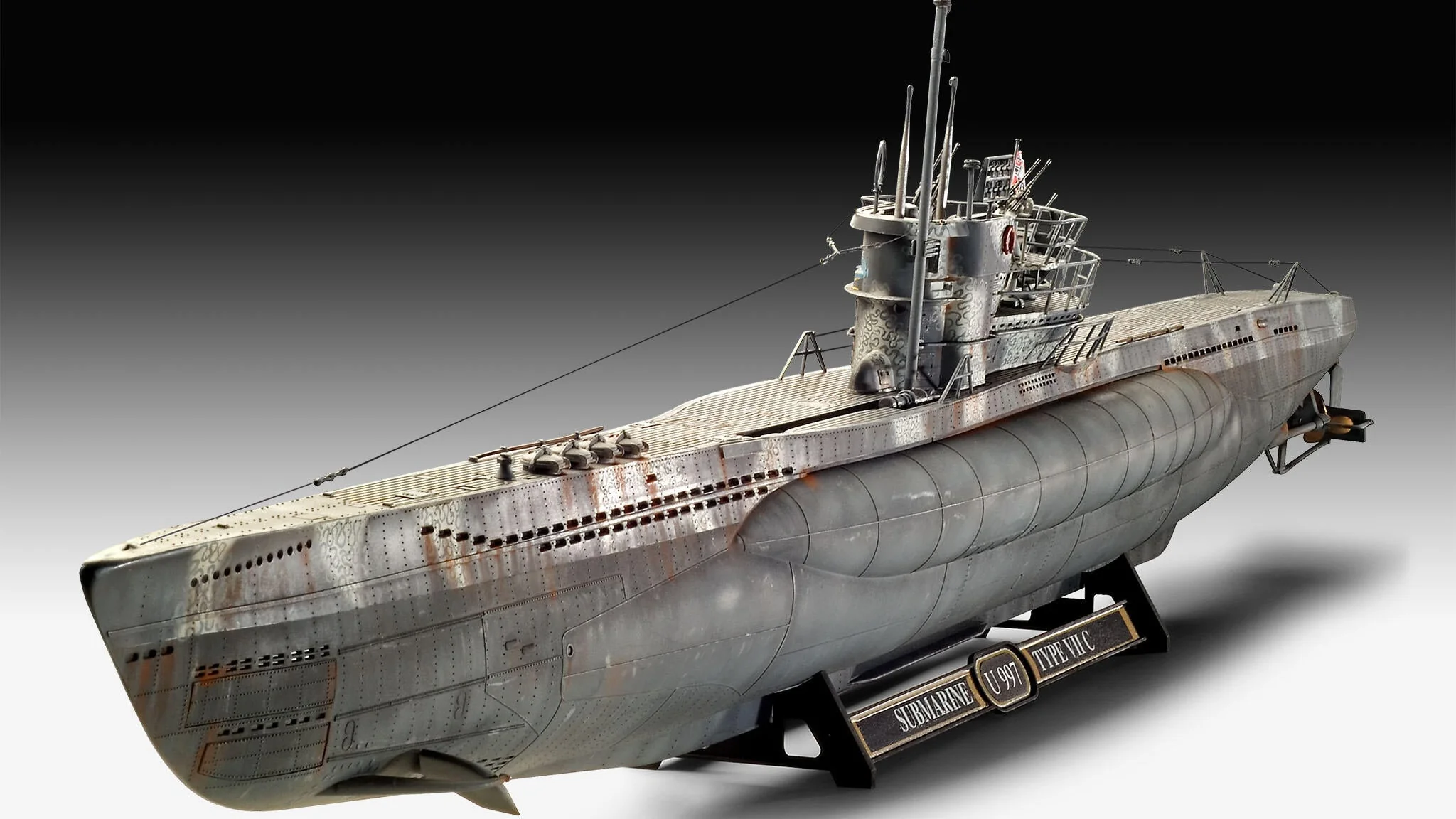 05163 German Submarine Type VII C/41 Model Kit - Image 2