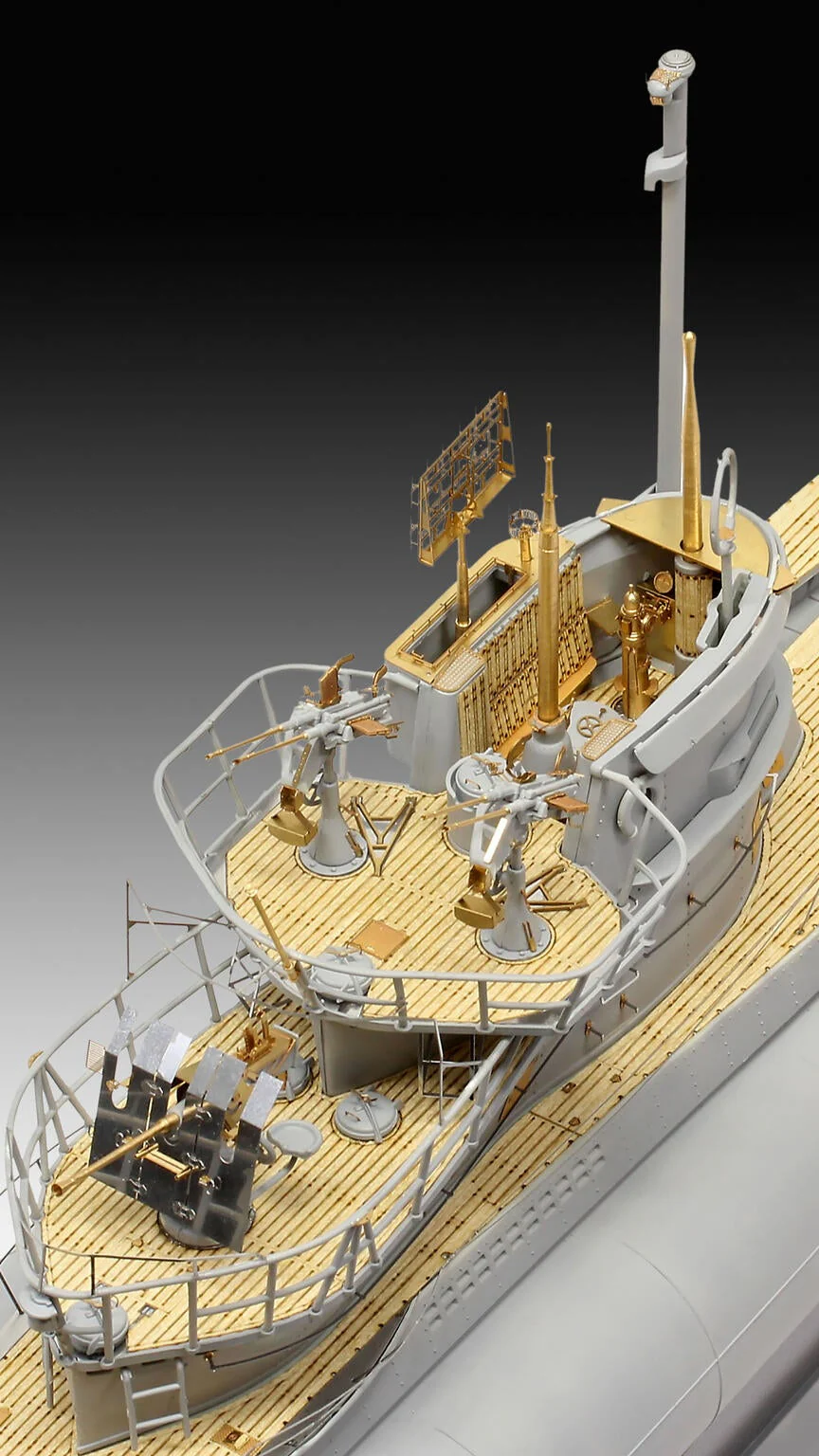 05163 German Submarine Type VII C/41 Model Kit - Image 4
