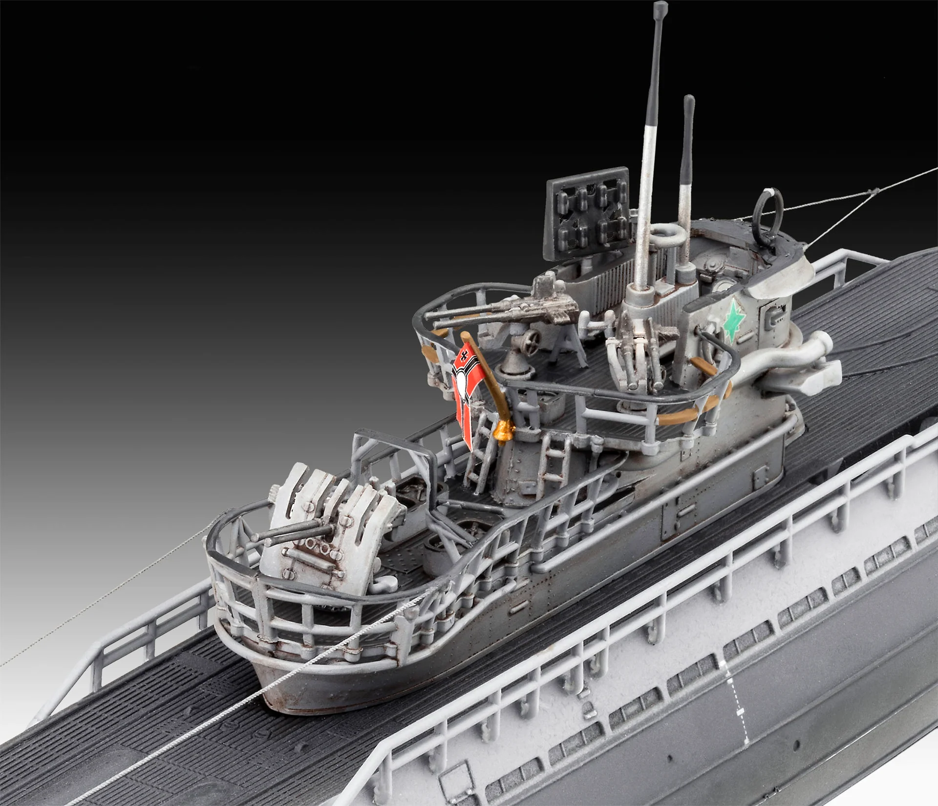 05167 German Submarine Type IX C/40 (U190) (1:144 Scale) Model Kit - Image 3