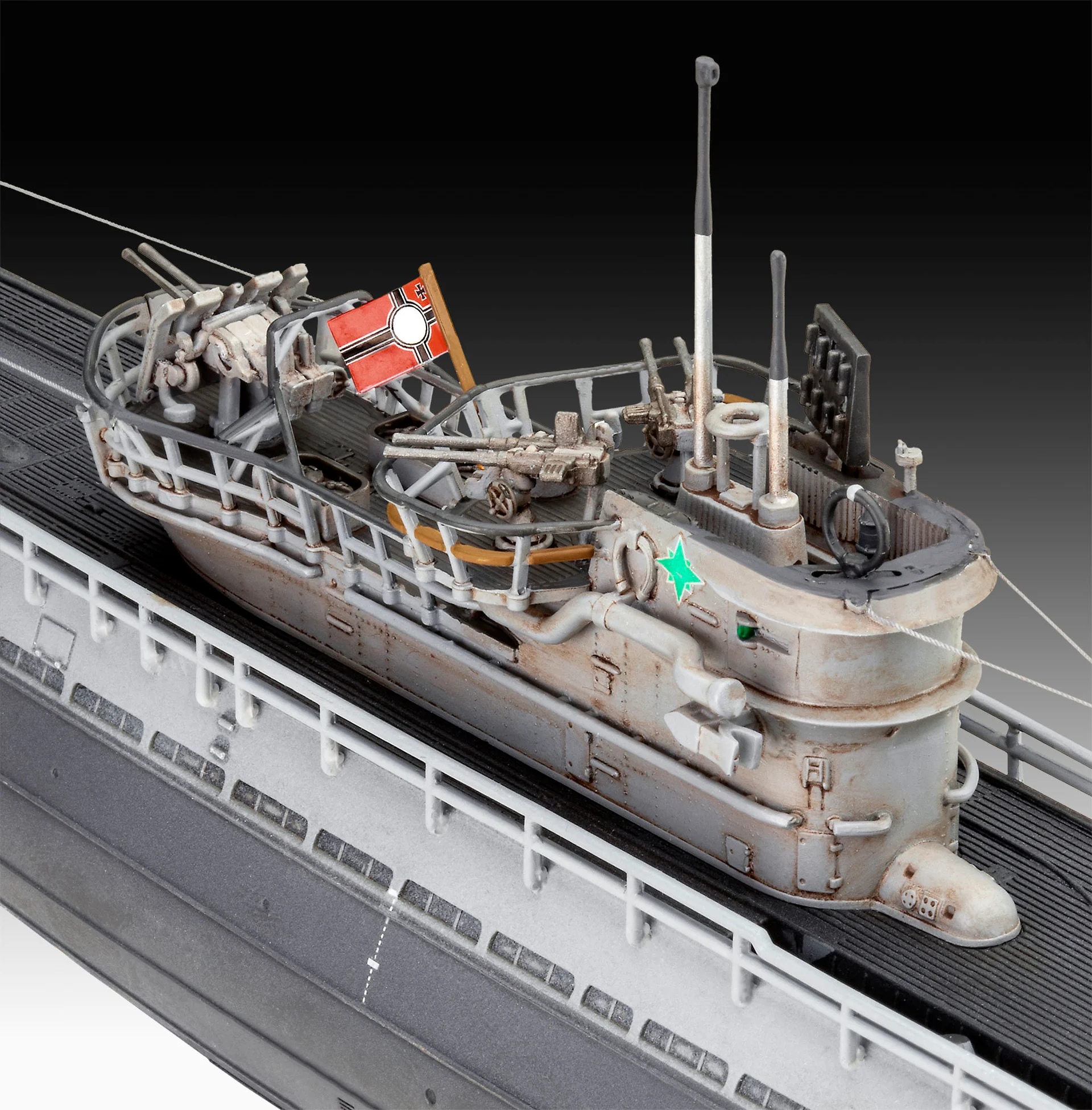 05167 German Submarine Type IX C/40 (U190) (1:144 Scale) Model Kit - Image 4