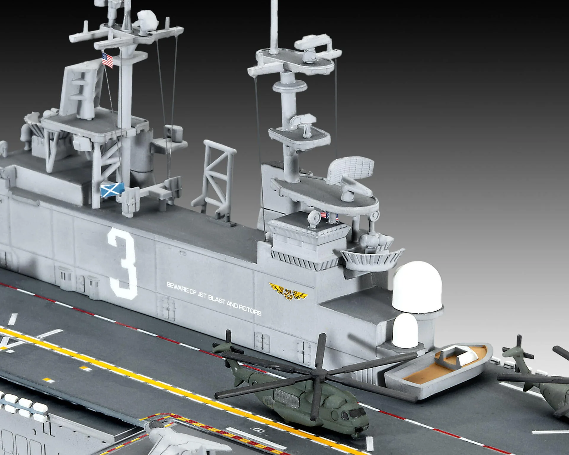 05178 US Navy Assault Carrier WASP Class Model Kit - Image 4