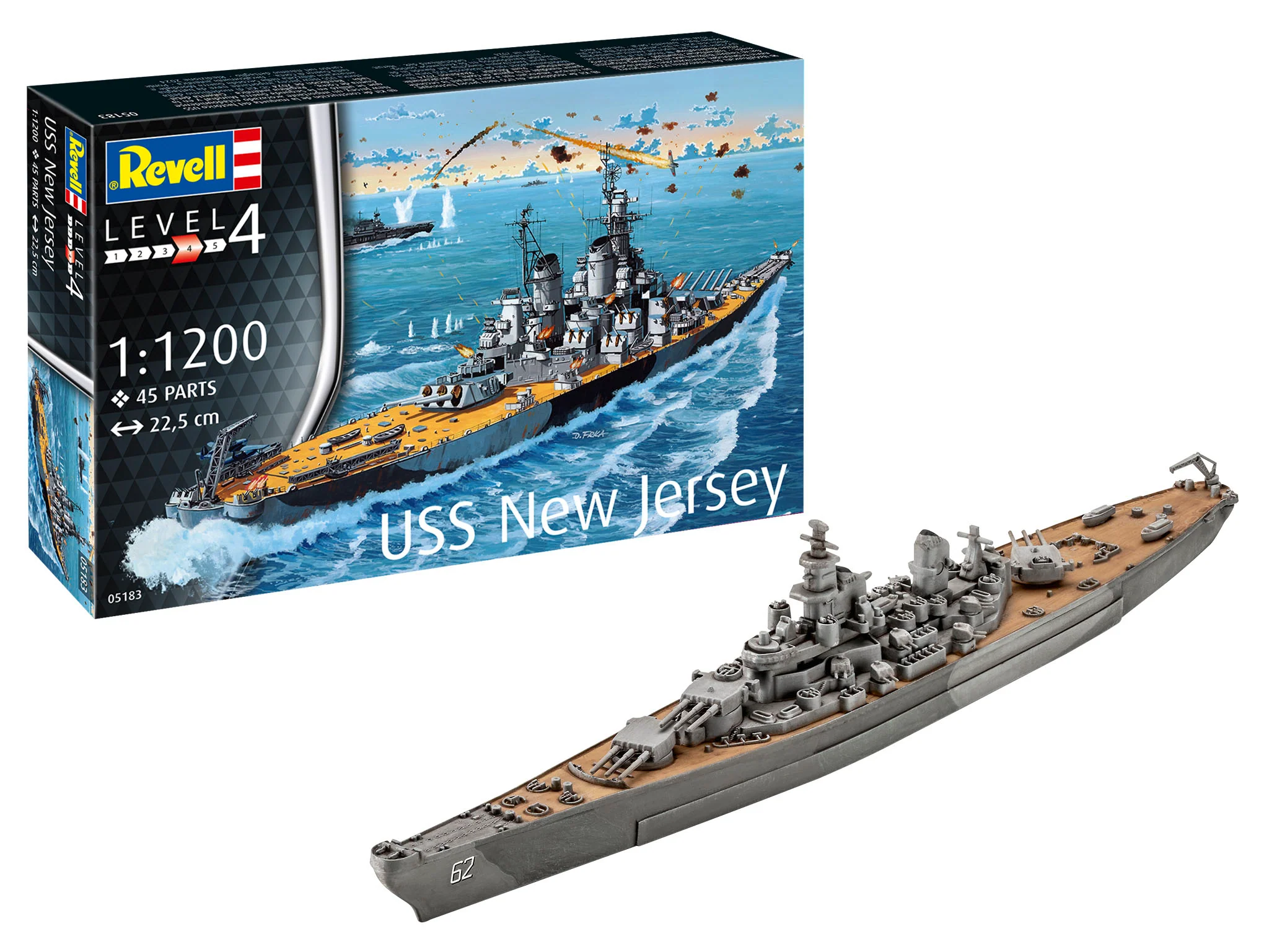 05183 Battleship USS New Jersey Model Kit