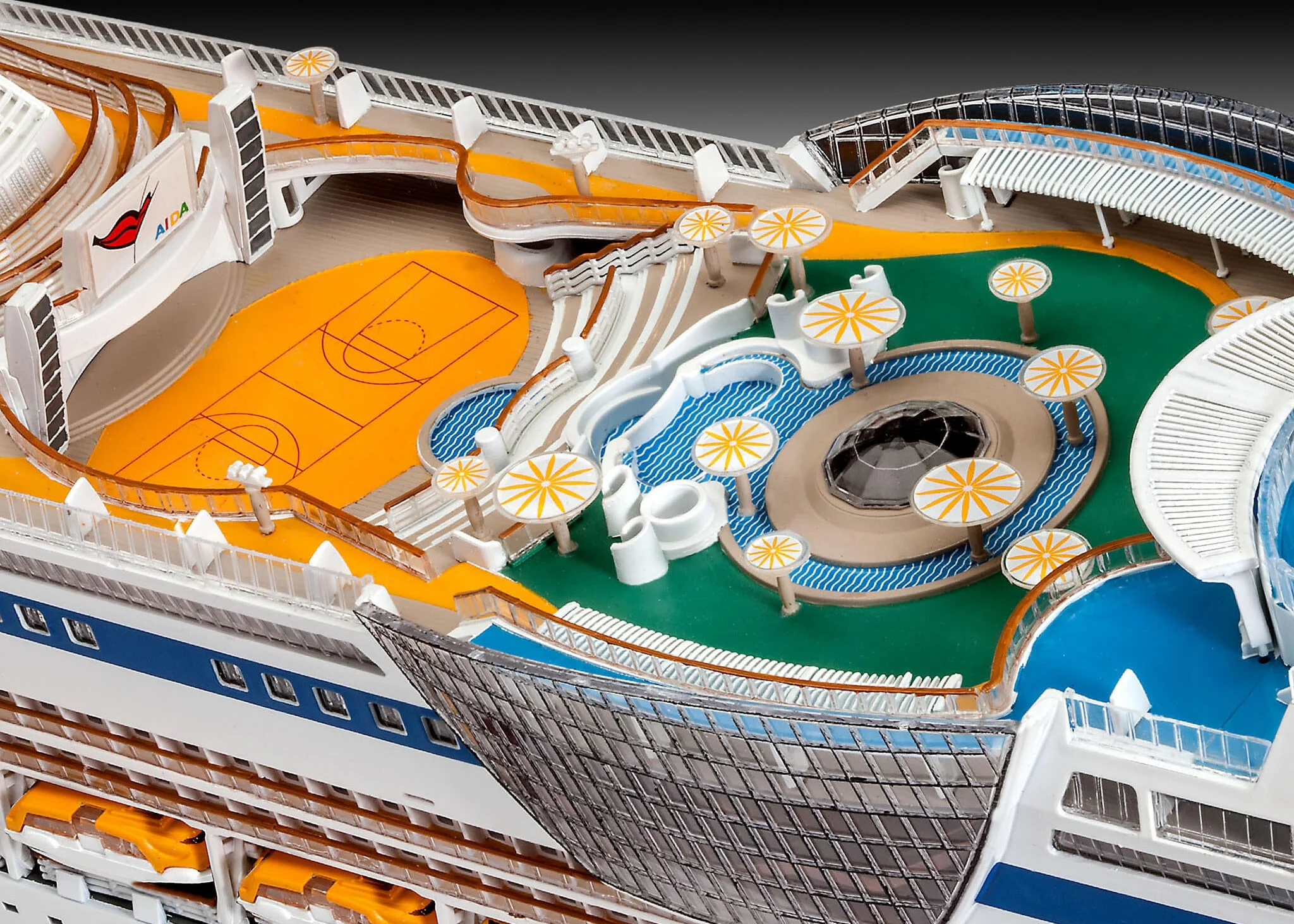 05230 Cruise Ship AIDA (AIDAblu, sol, mar or stella) Model Kit - Image 5