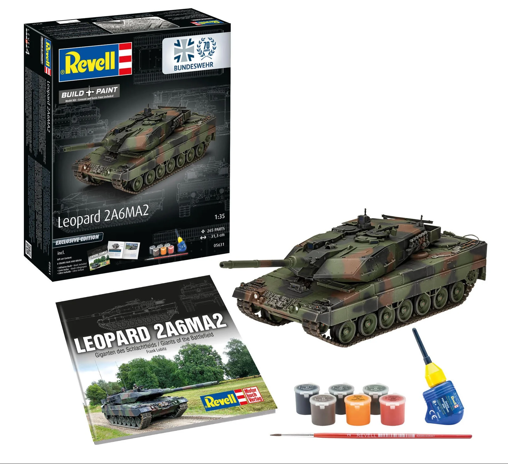 05631 70 years of the German Armed Forces: Leopard 2 A6A2 "Exclusive Edi Model Kit - Image 11