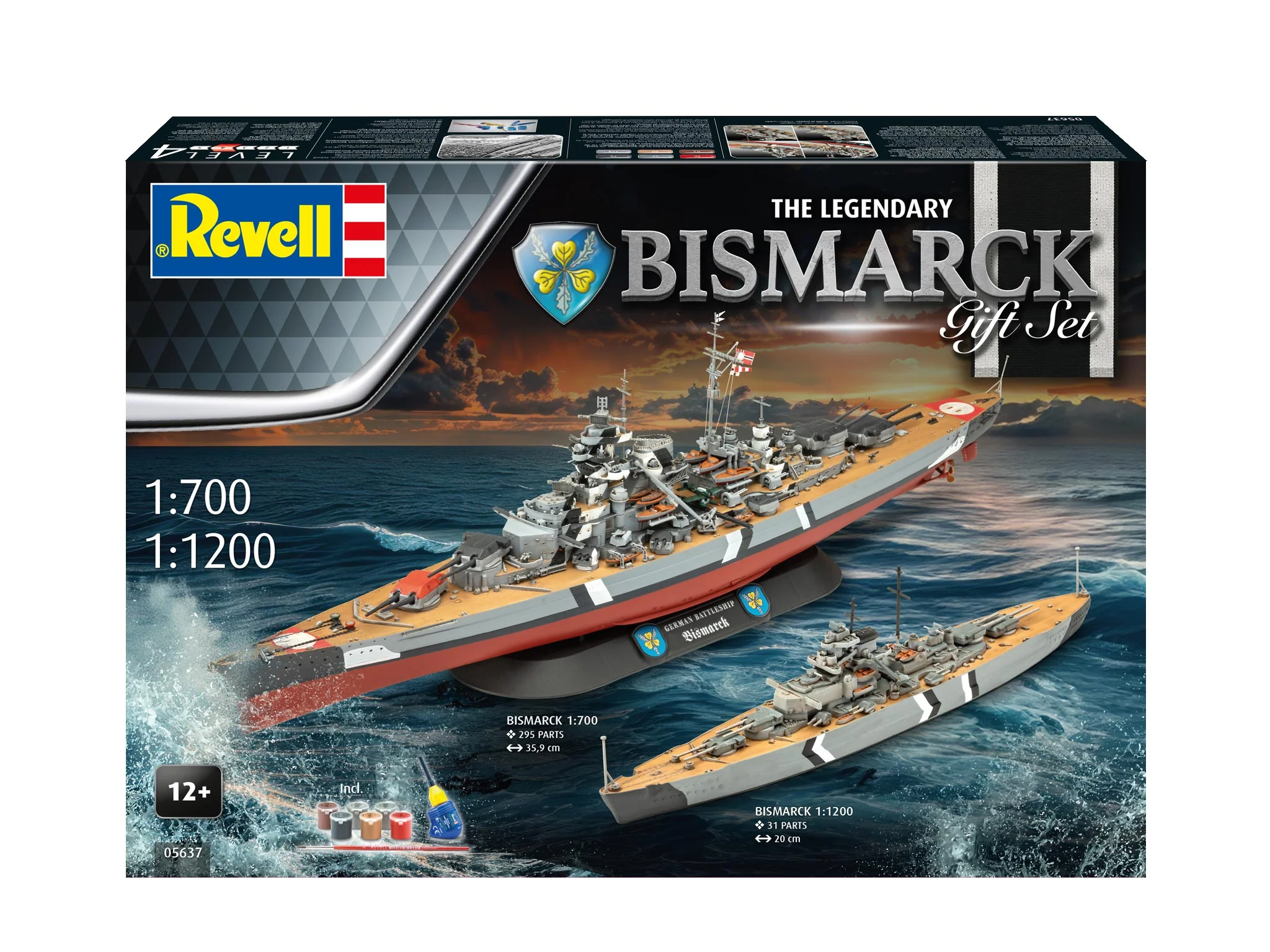 05637 Gift Set The Legendary Bismarck (1:700 & 1:1200) Model Kit - Image 13