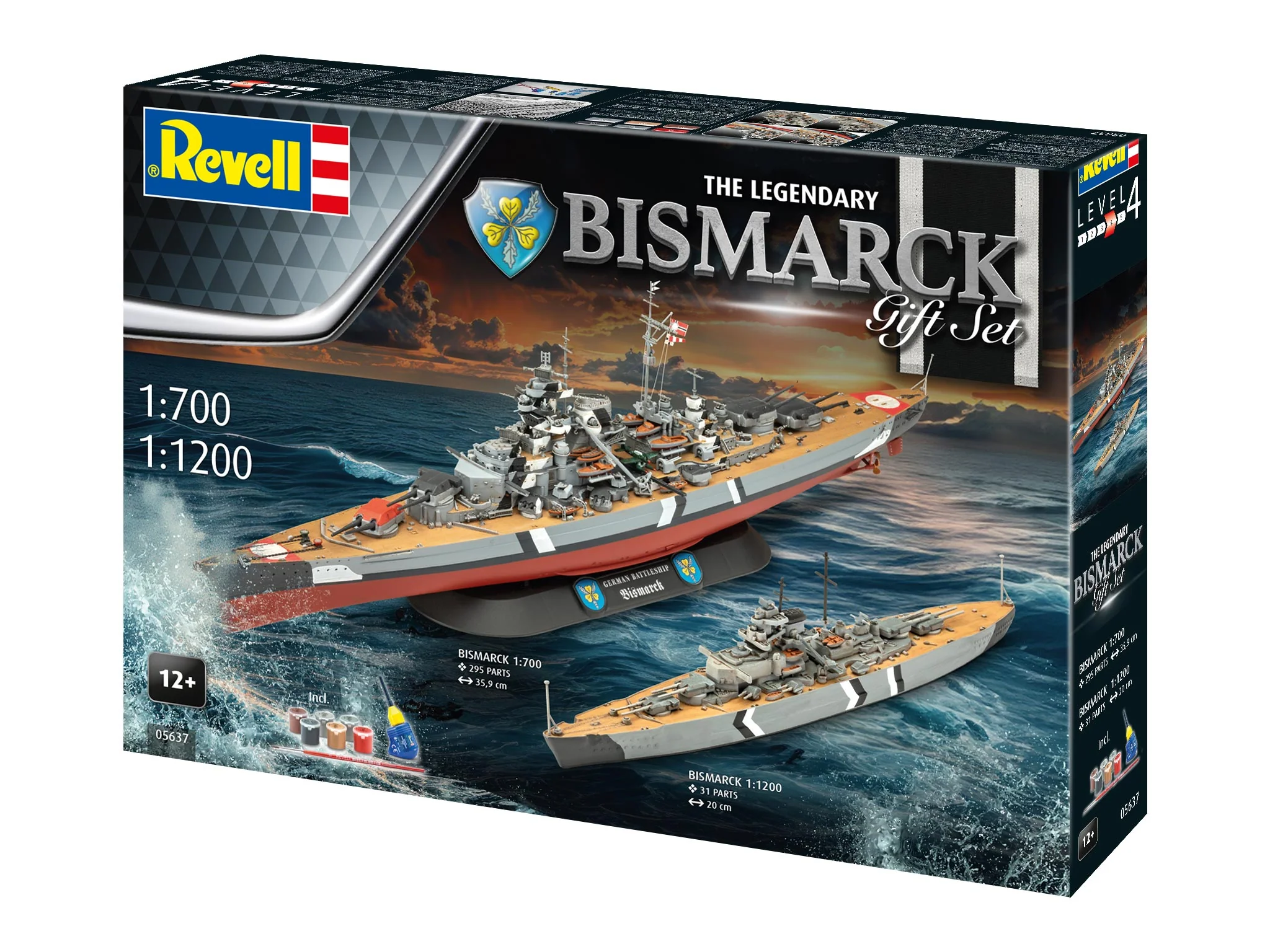 05637 Gift Set The Legendary Bismarck (1:700 & 1:1200) Model Kit - Image 14