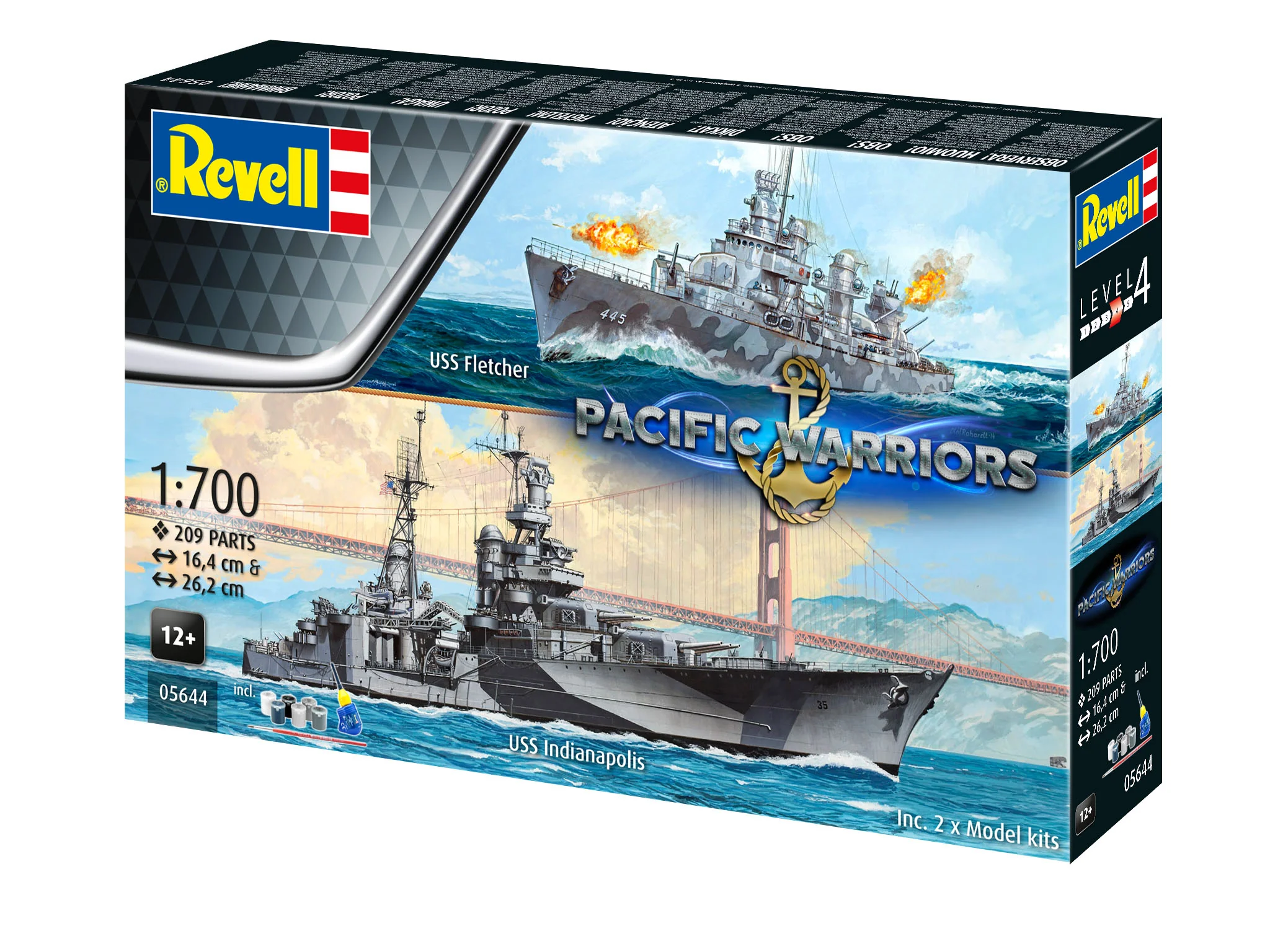 05644 Gift Set Pacific Warriors (USS Fletcher & Indianapolis) Model Kit - Image 14