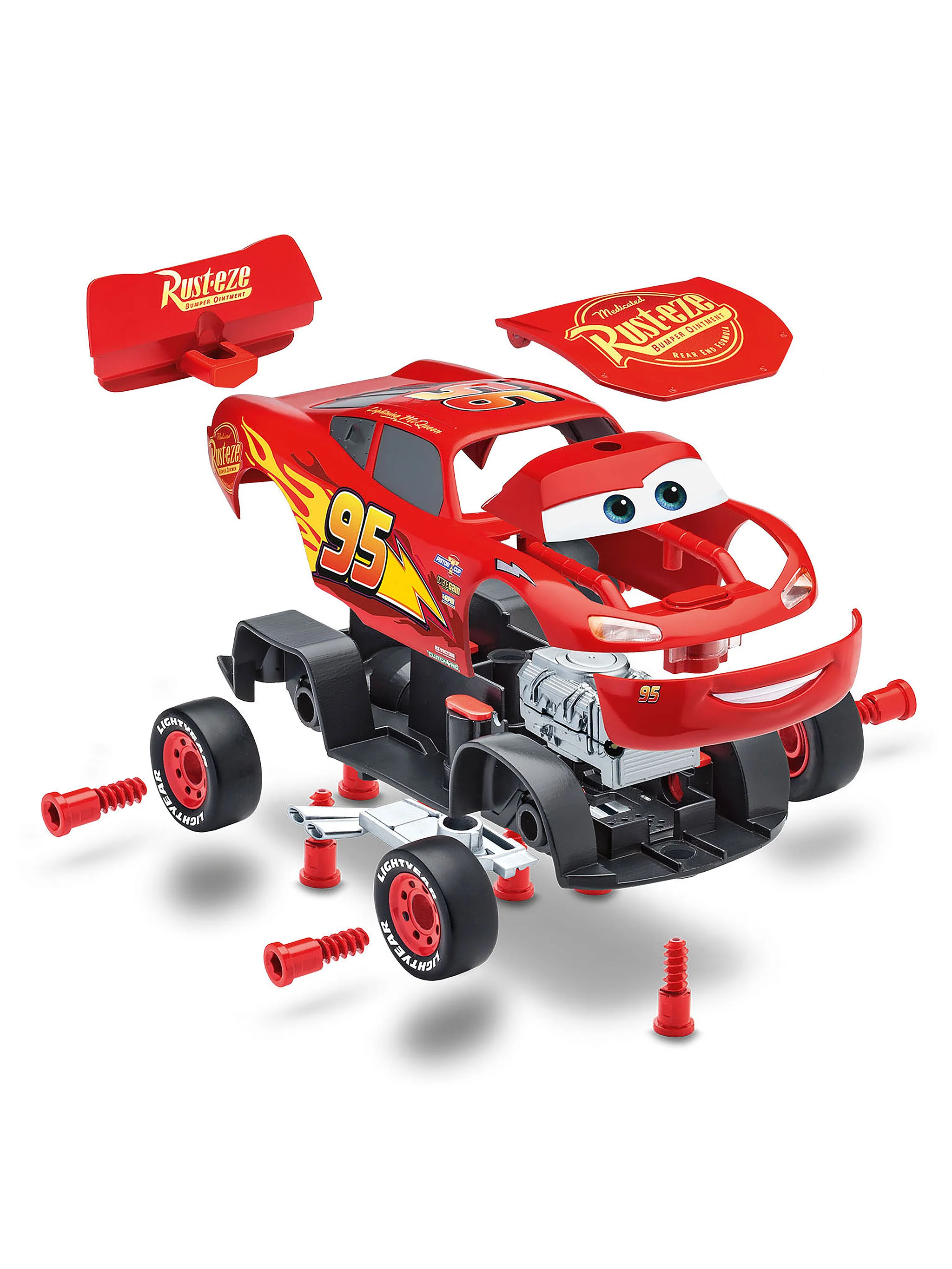 06562 Lightning McQueen Disney-Cars Car with Light Sound Model Kit - Image 9