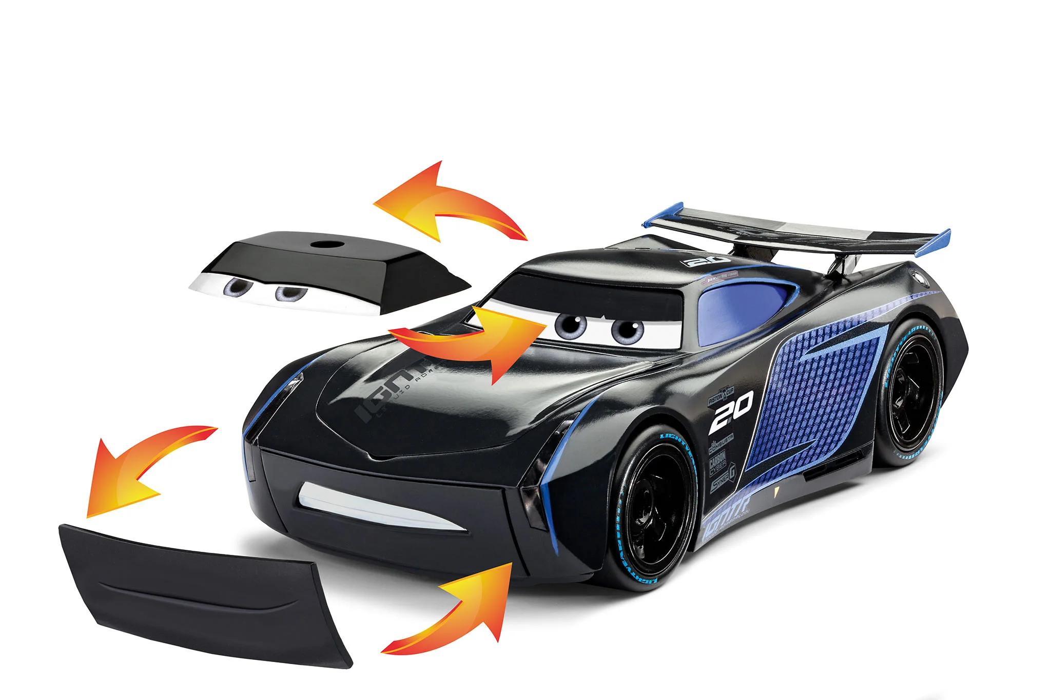 06563 Jackson Storm Disney-Cars Car with Light - Sound Model Kit - Image 6