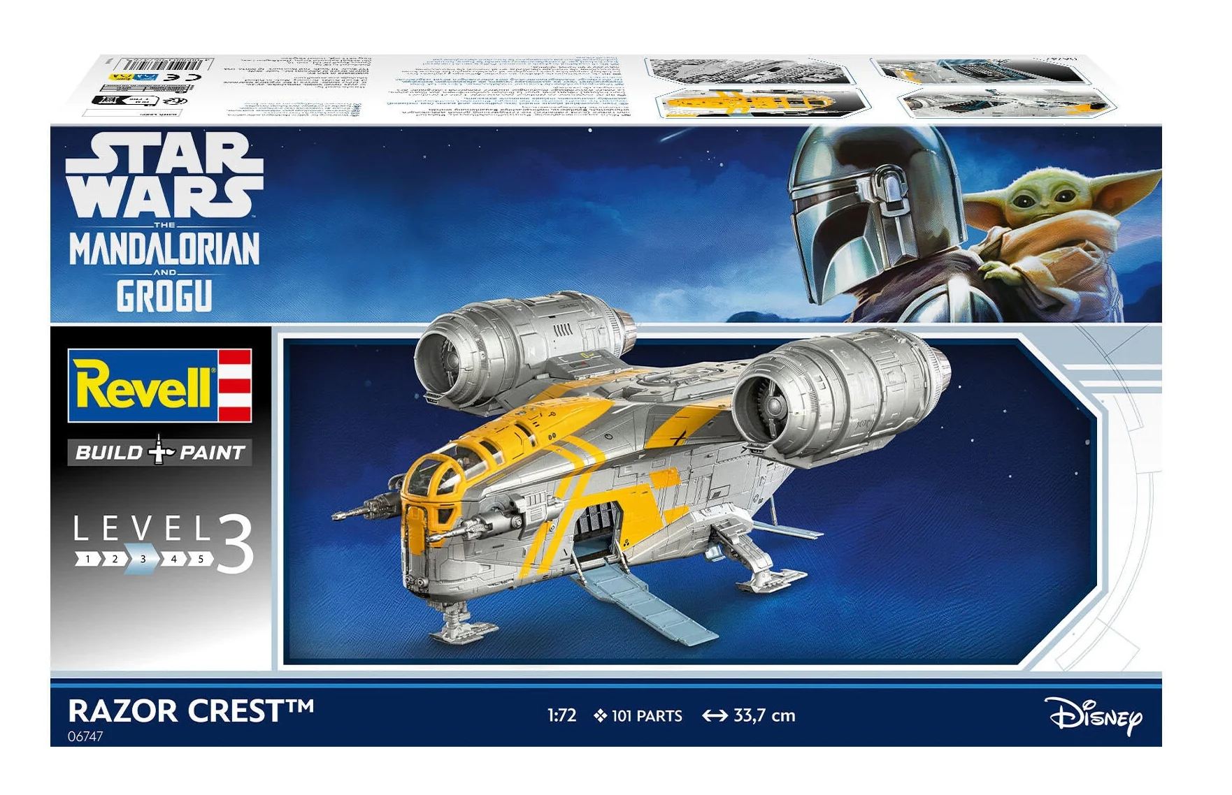06747 The Mandalorian and Grogu: Razor Crest Revell Model Kit - Image 9