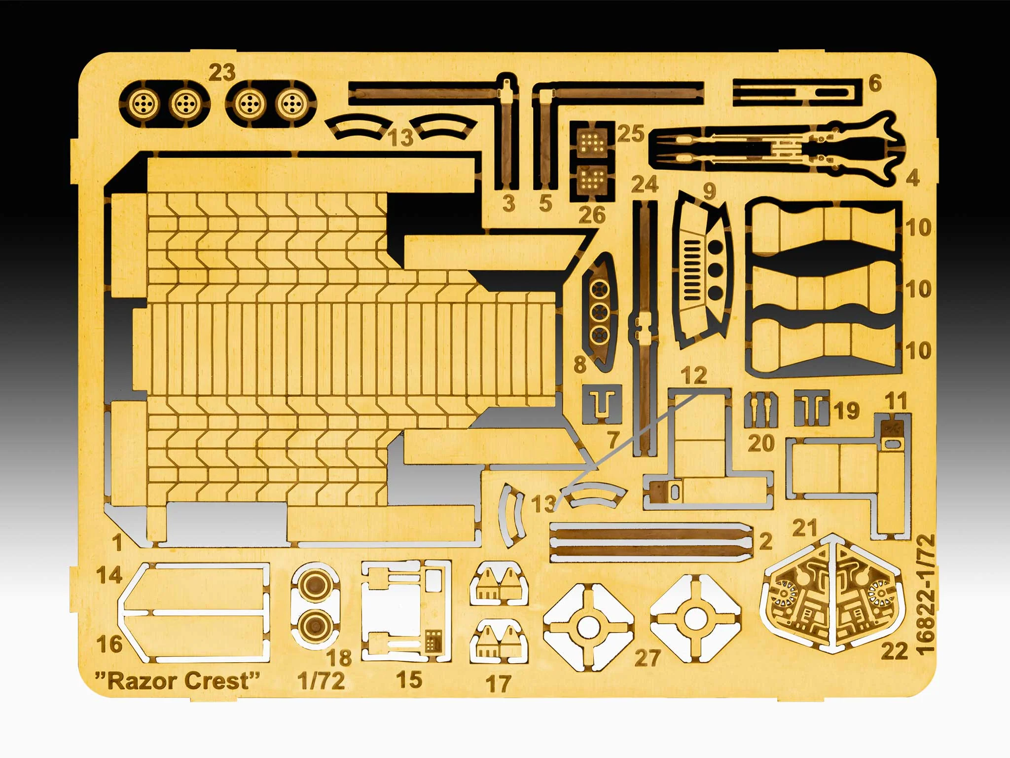 06788 Star Wars The Mandalorian Razor Crest Platinum Edition (1:72) Model Kit - Image 11