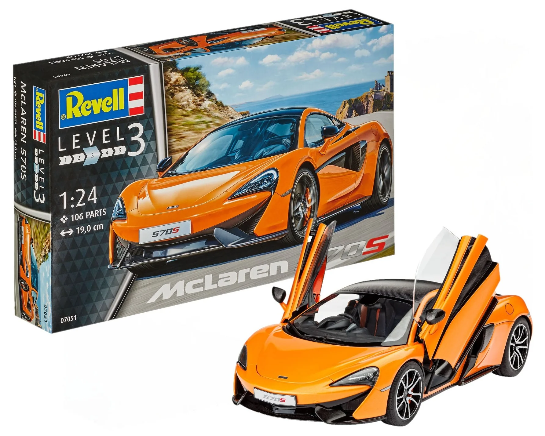 07051 McLaren 570S (1:24 Scale) Model Kit