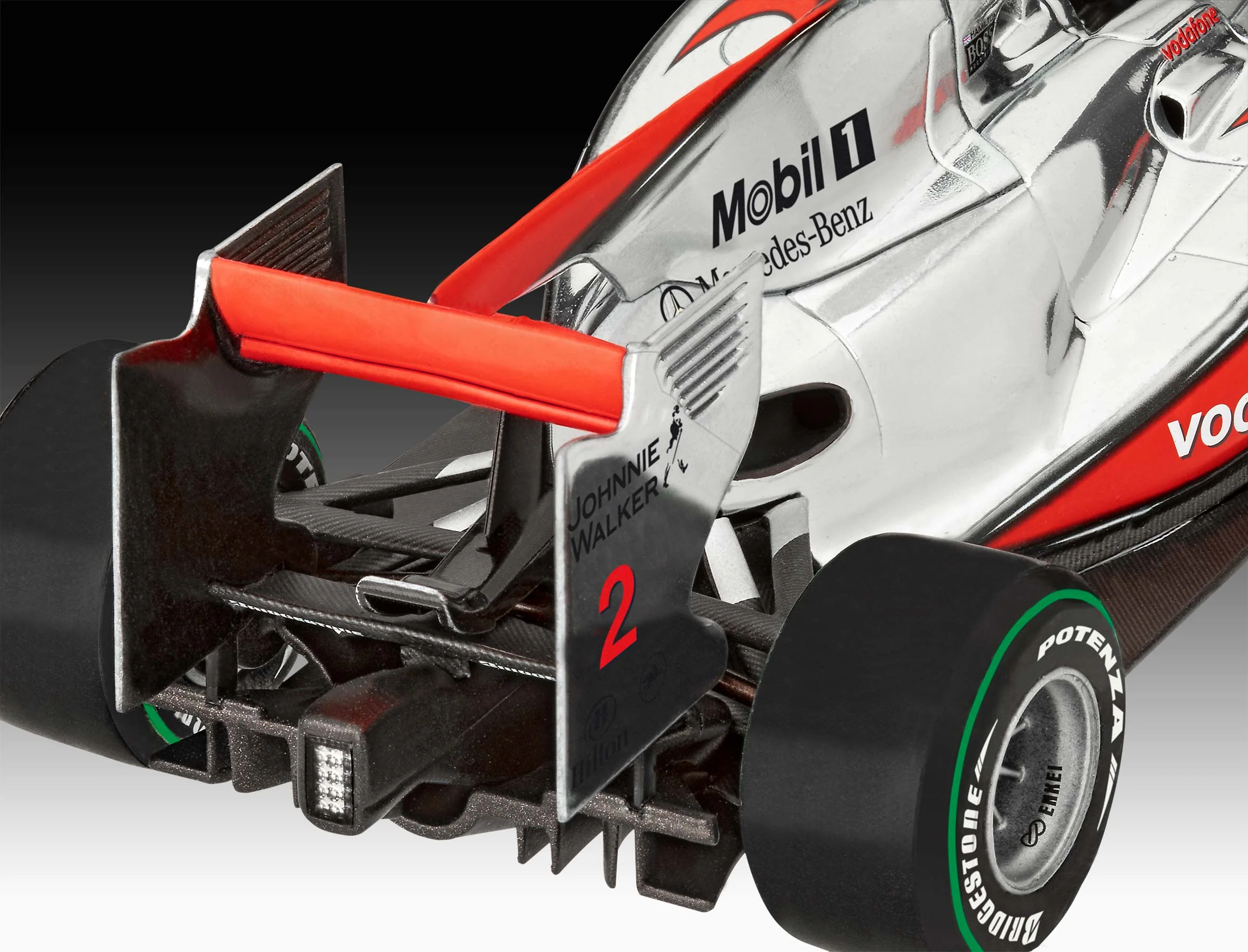 07096 Vodafone McLaren Mercedes MP4-25 "L. Hamilton" Model Kit - Image 8