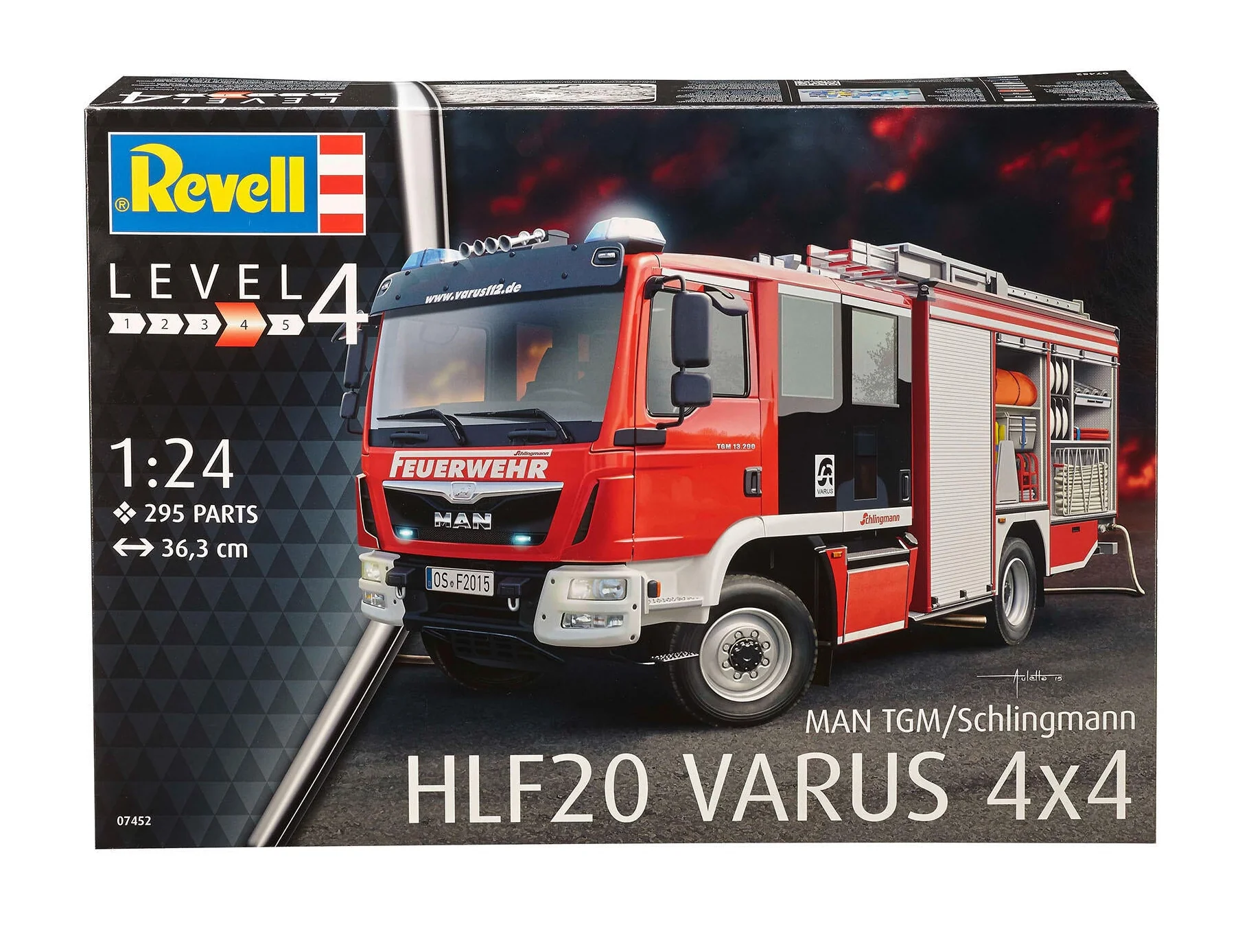 07452 MAN TGM / Schlingmann HLF 20 VARUS 4x4 Model Kit - Image 8