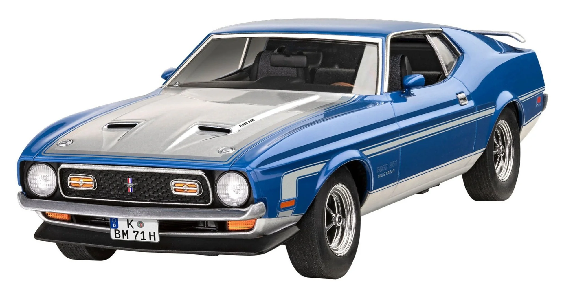 07699 71 Ford Mustang Boss 351 (1:25 Scale) Model Kit - Image 2