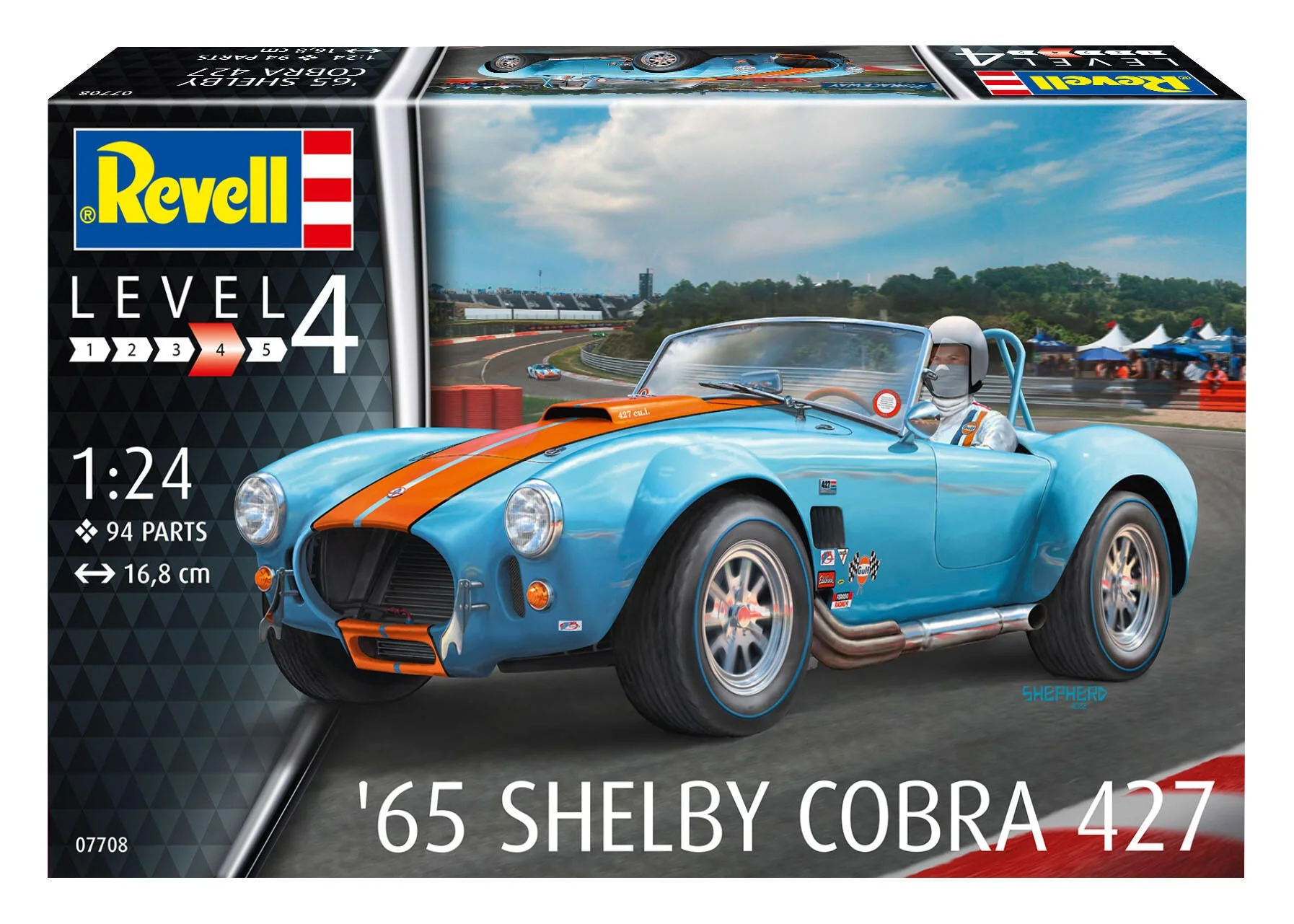 07708 65 Shelby Cobra 427 Model Kit - Image 8