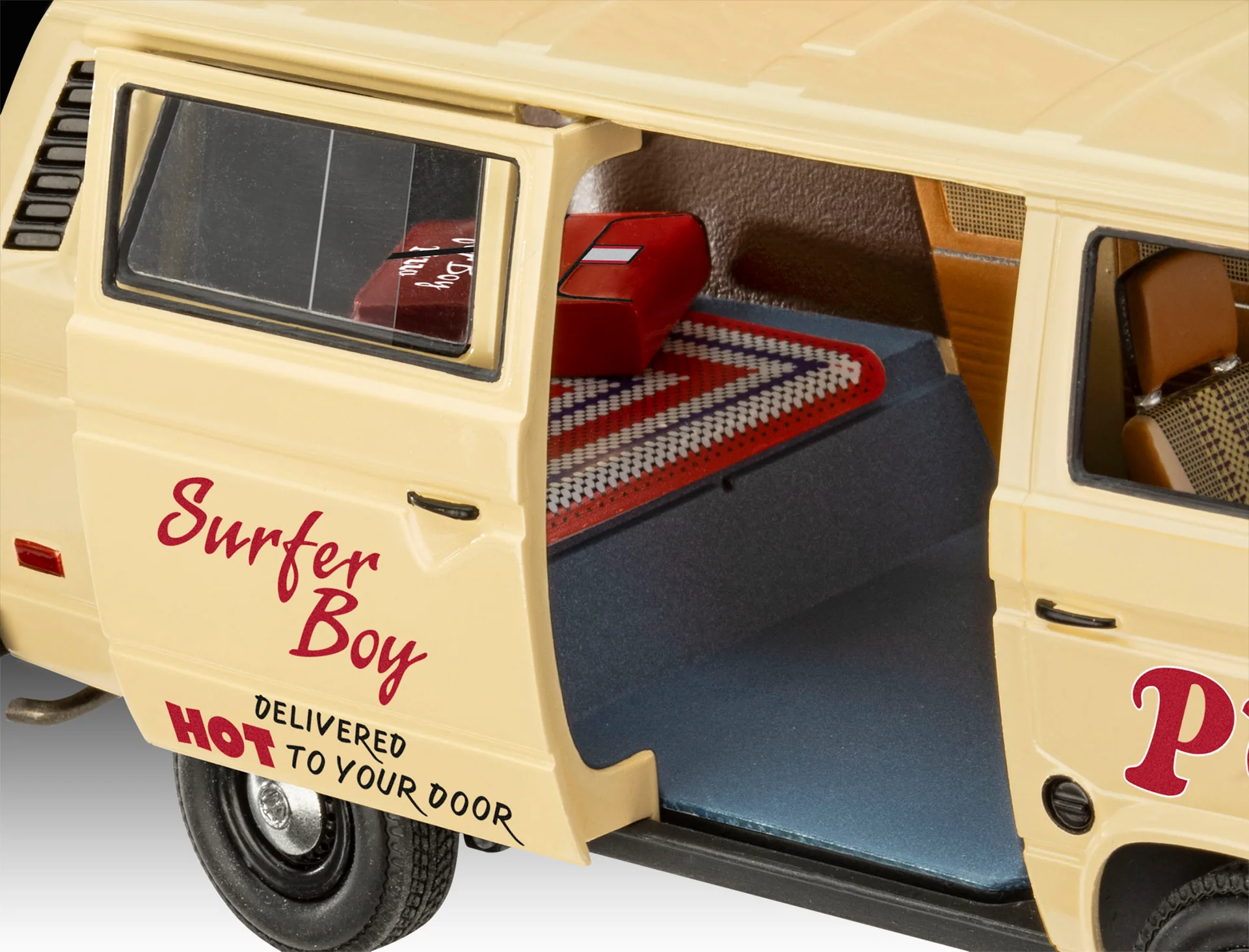 07725 VW T3 Bus "Surfer Boy": Stranger Things Model Kit - Image 7