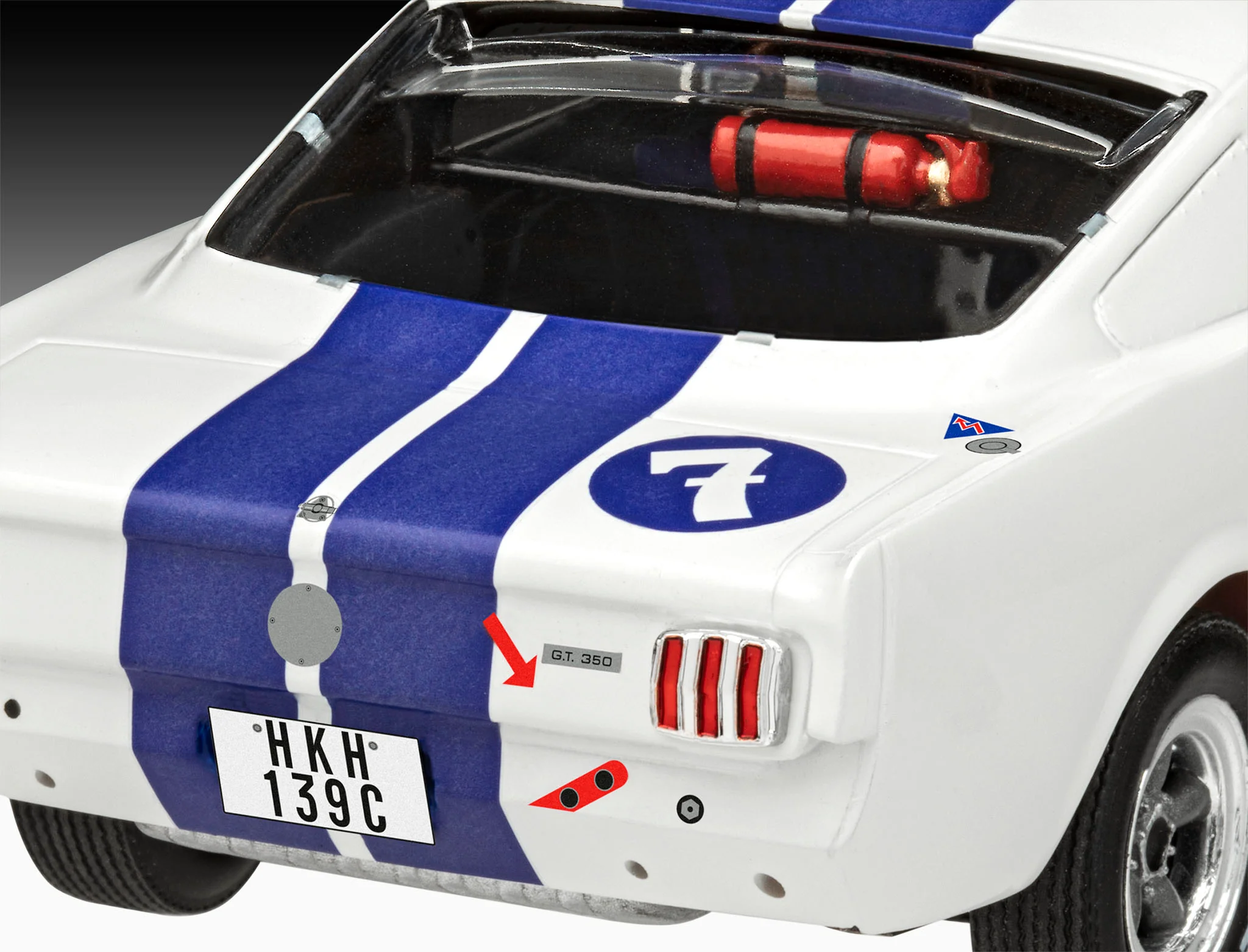 07736 1966 Shelby GT 350 R "Stirling Moss" Model Kit - Image 6