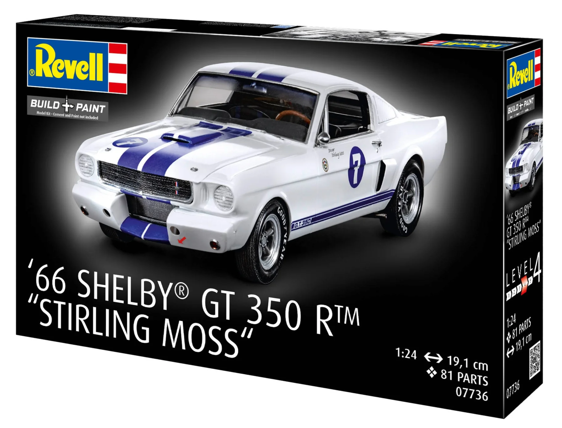 07736 1966 Shelby GT 350 R "Stirling Moss" Model Kit - Image 9