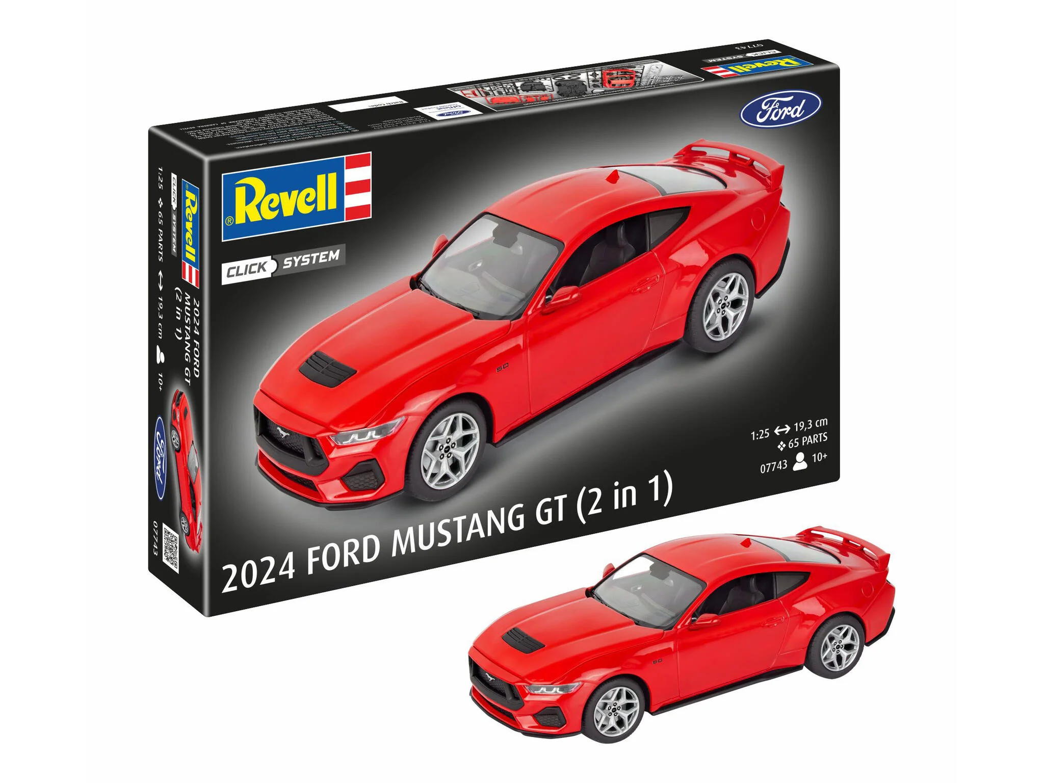 07743 2024 Ford Mustang GT (easy-click) Model Kit
