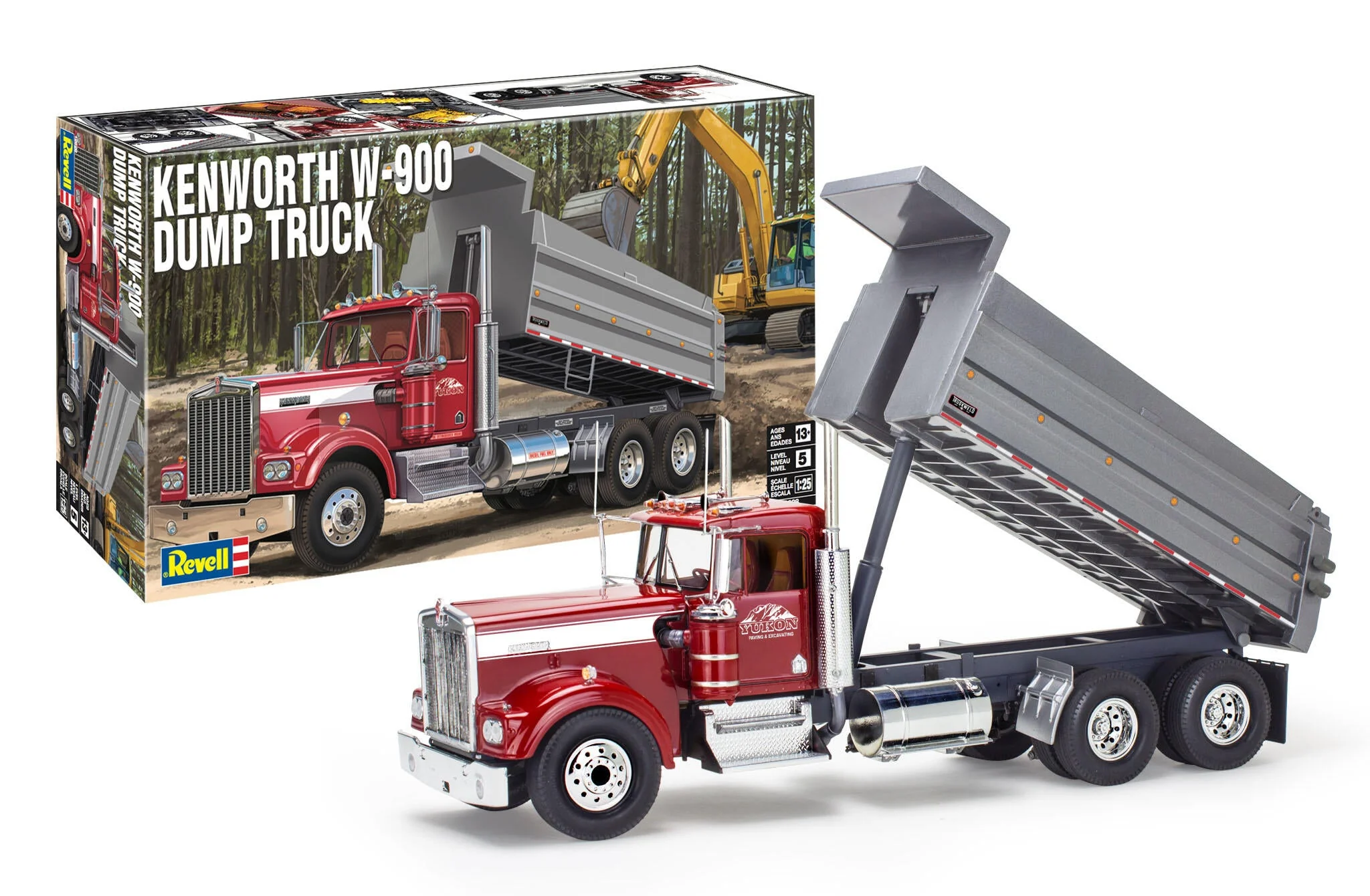 12628 Kenworth W-900 Dump Truck Model Kit