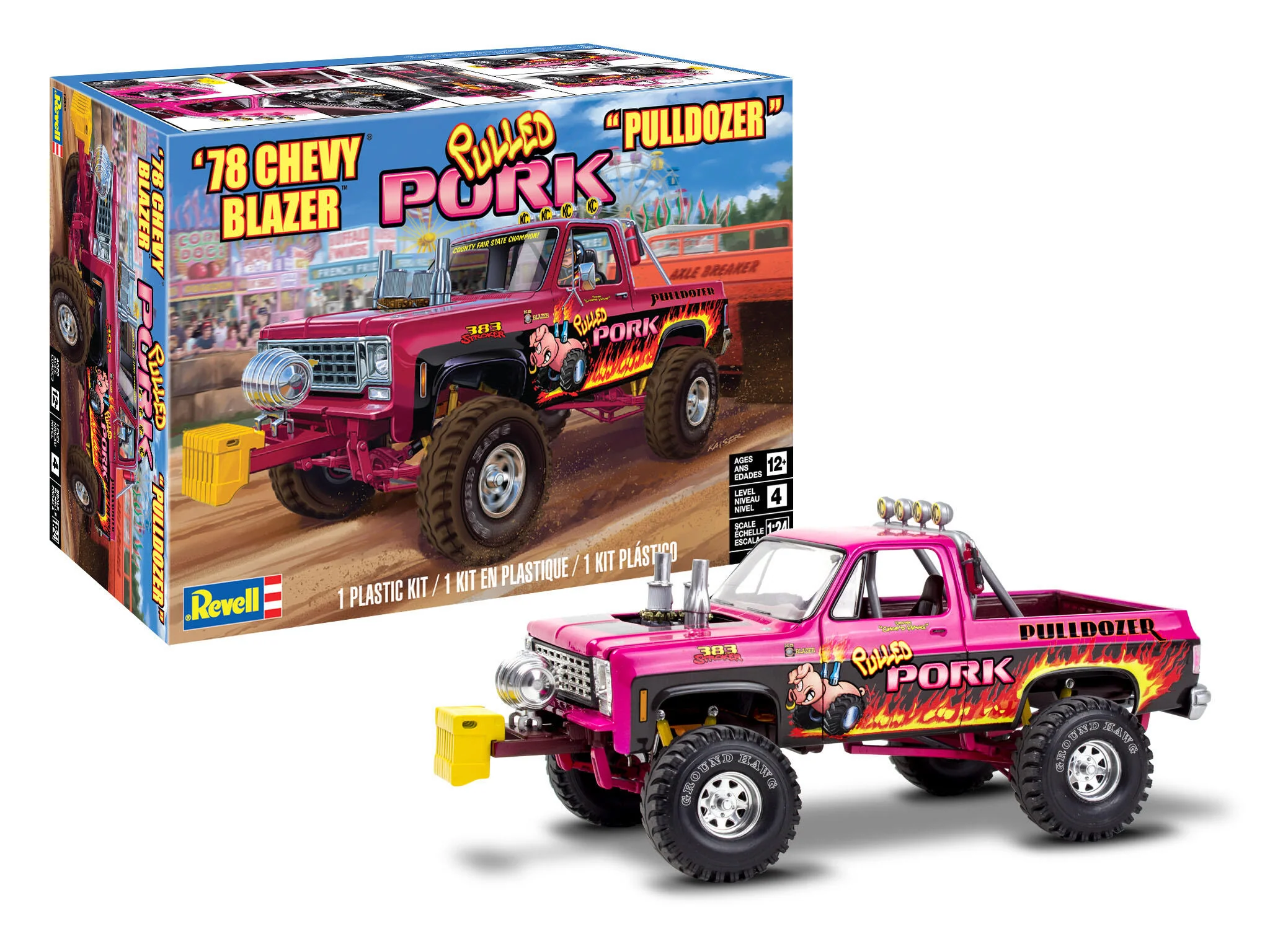 14532 1978 Chevy Blazer Pulldozer Model Kit