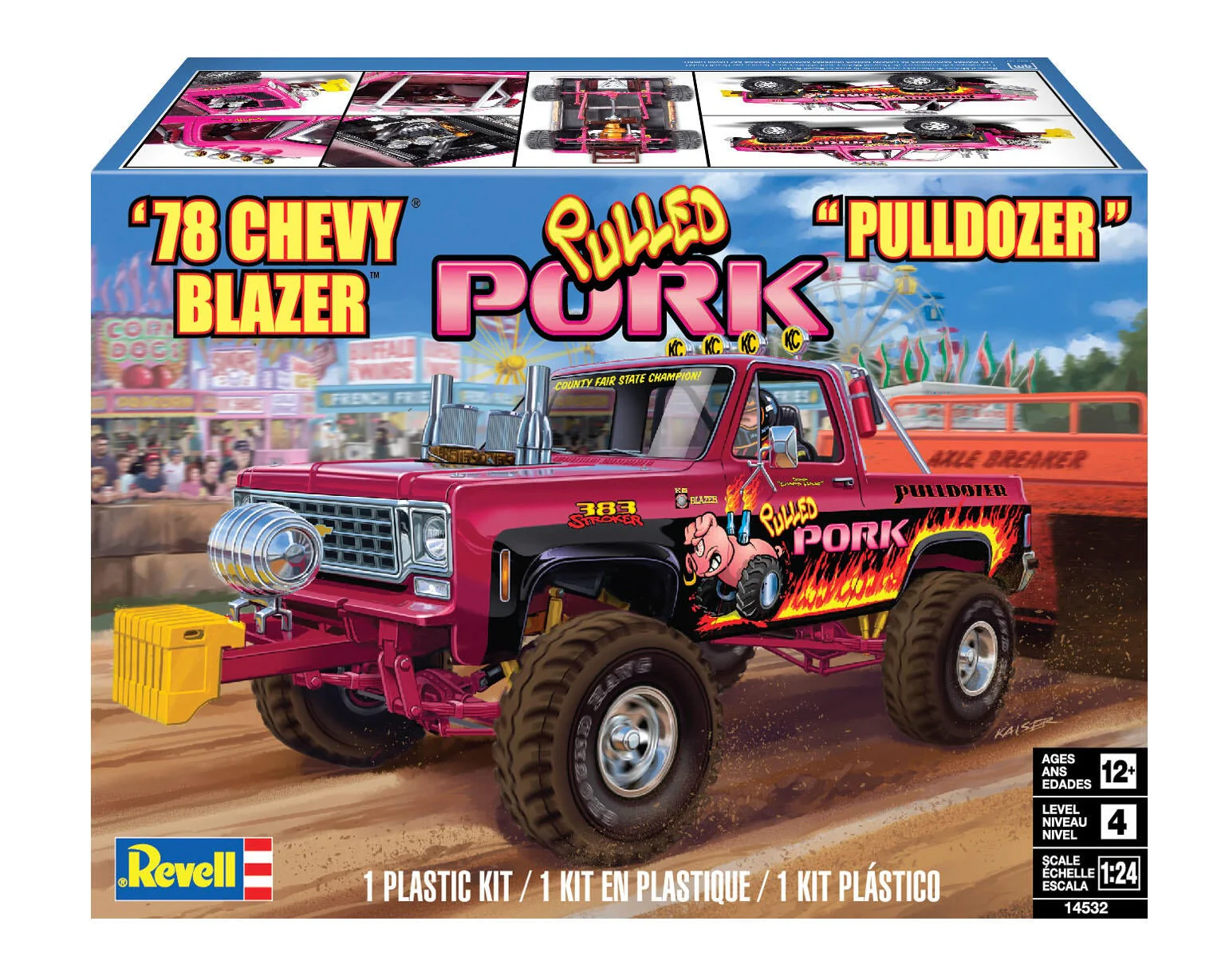 14532 1978 Chevy Blazer Pulldozer Model Kit - Image 8