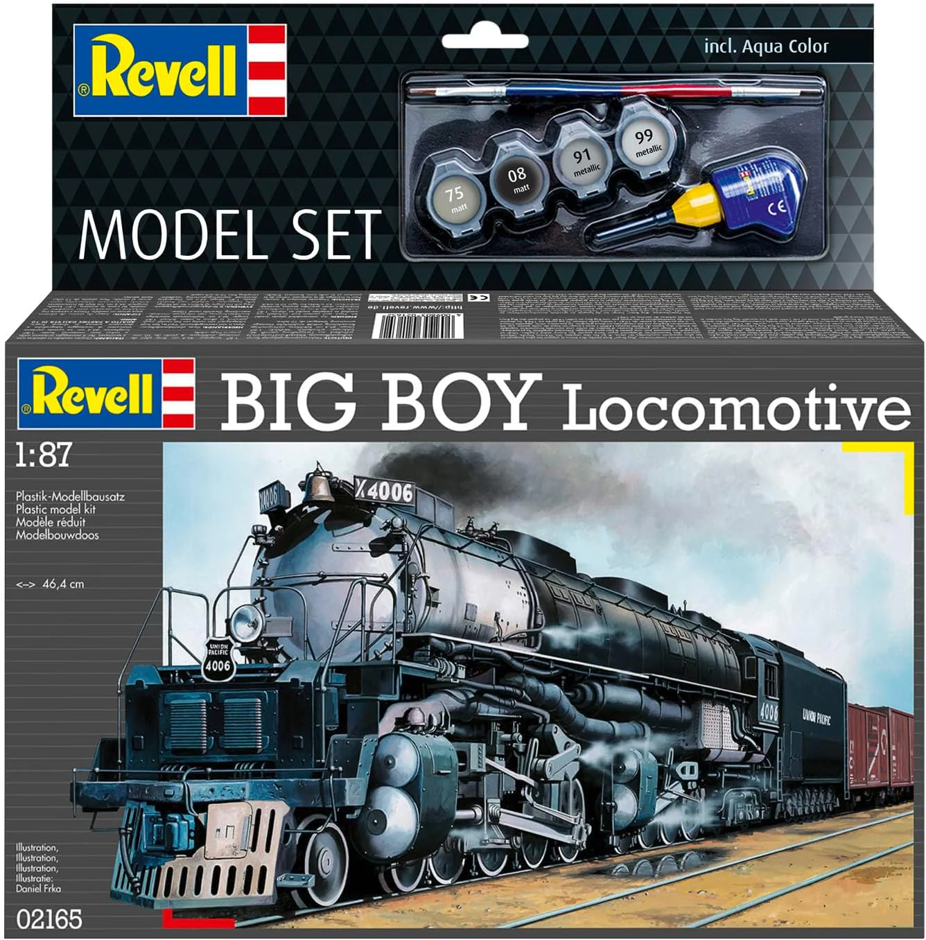 62165 Model Set Big Boy Locomotive (1:87 Scale) Plastic Model Kit - Image 7