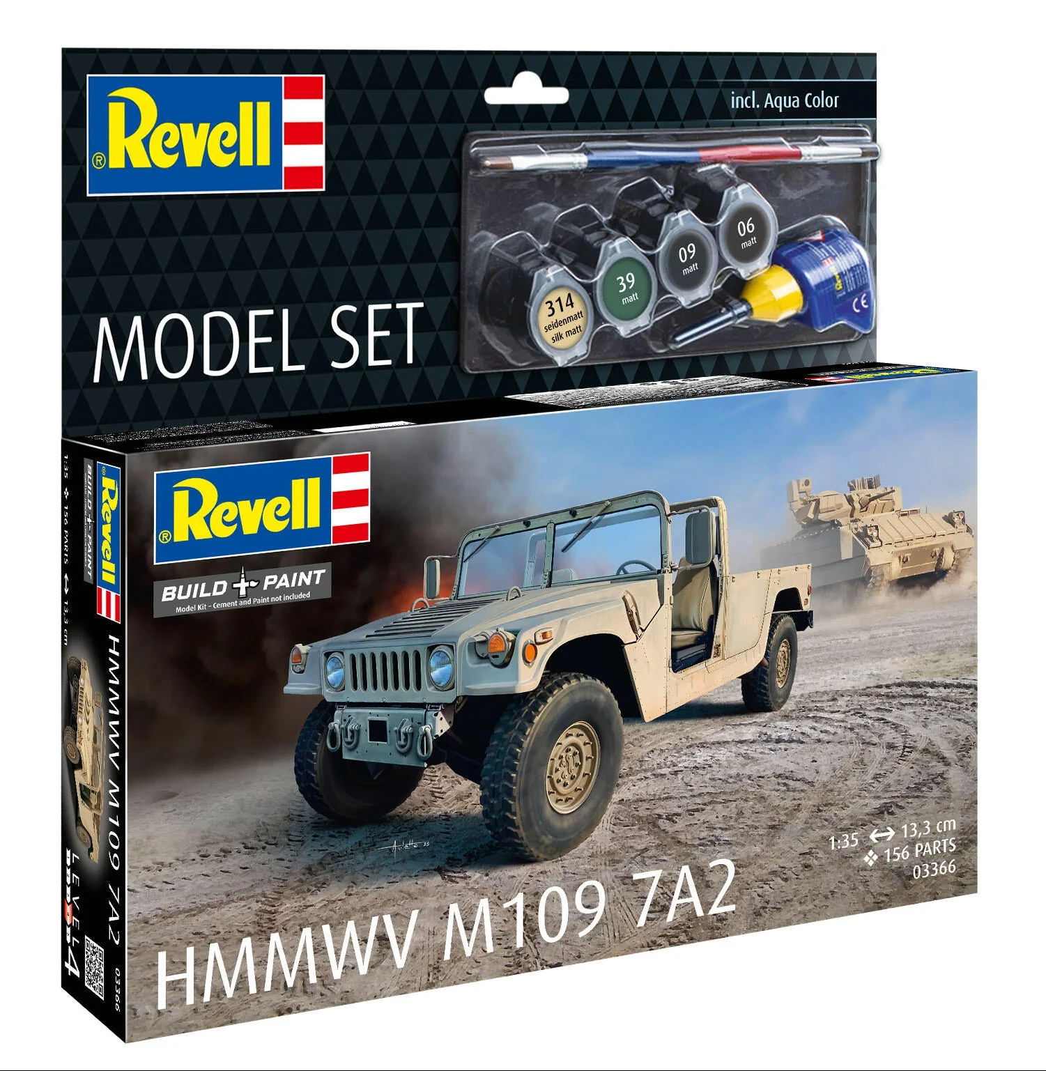 63366 Model Set HMMWV M1097A2 Model Kit - Image 2