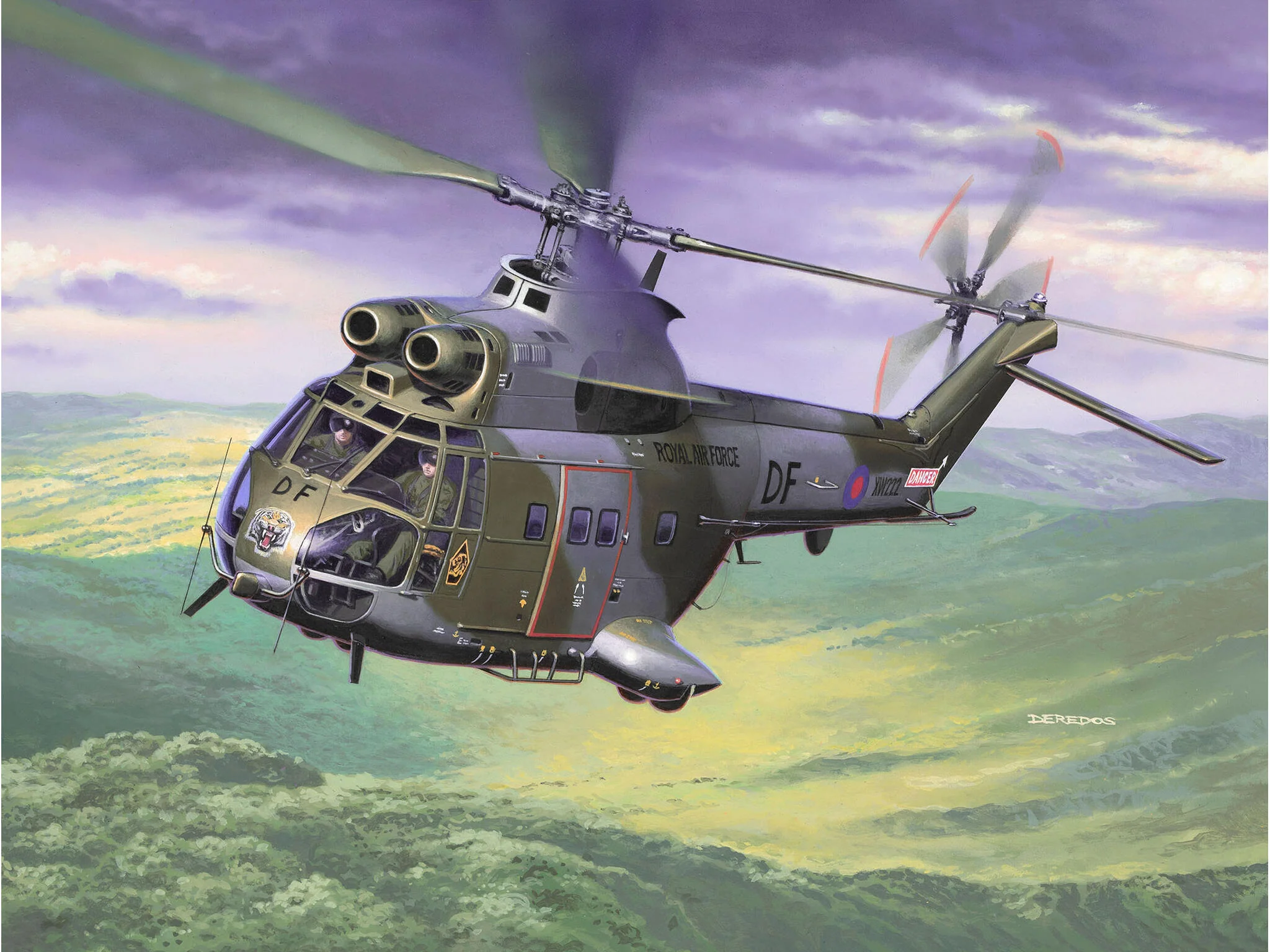 63746 Model Set British Westland Puma HC.1 Model Kit