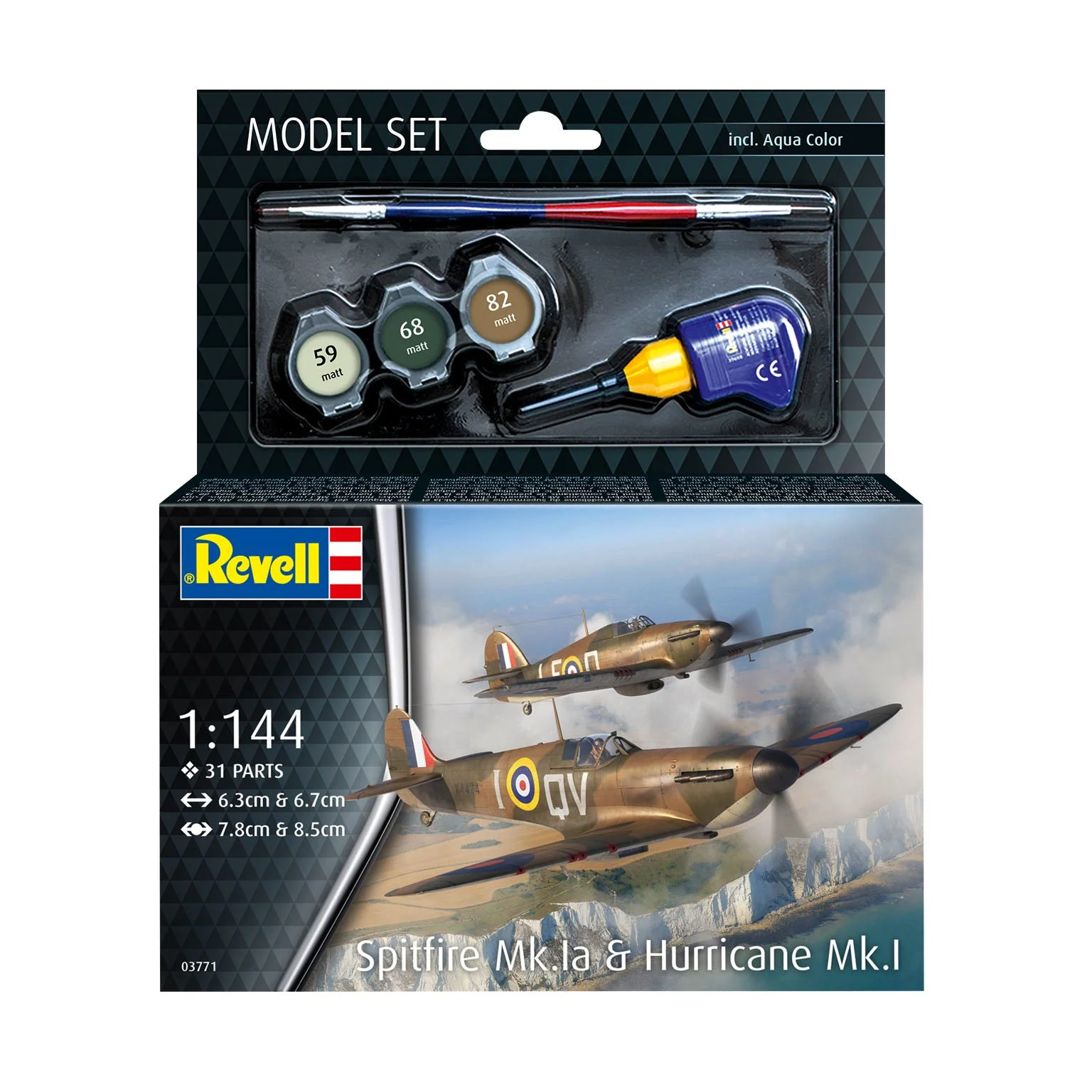63771 Model Set Spitfire Mk.Ia & Hurricane Mk.I - Image 11