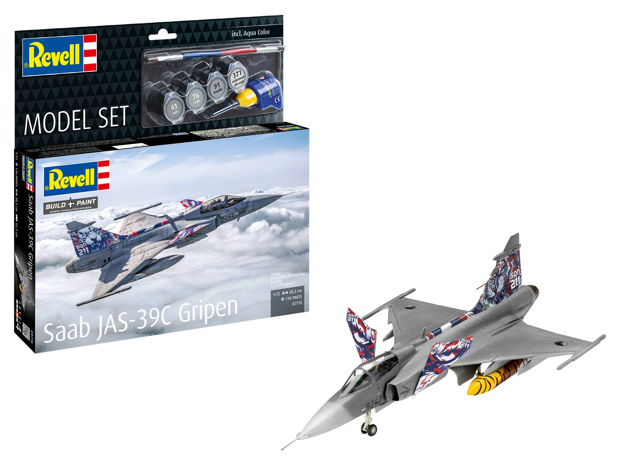 63776 Model Set Saab JAS-39C Gripen Model Kit