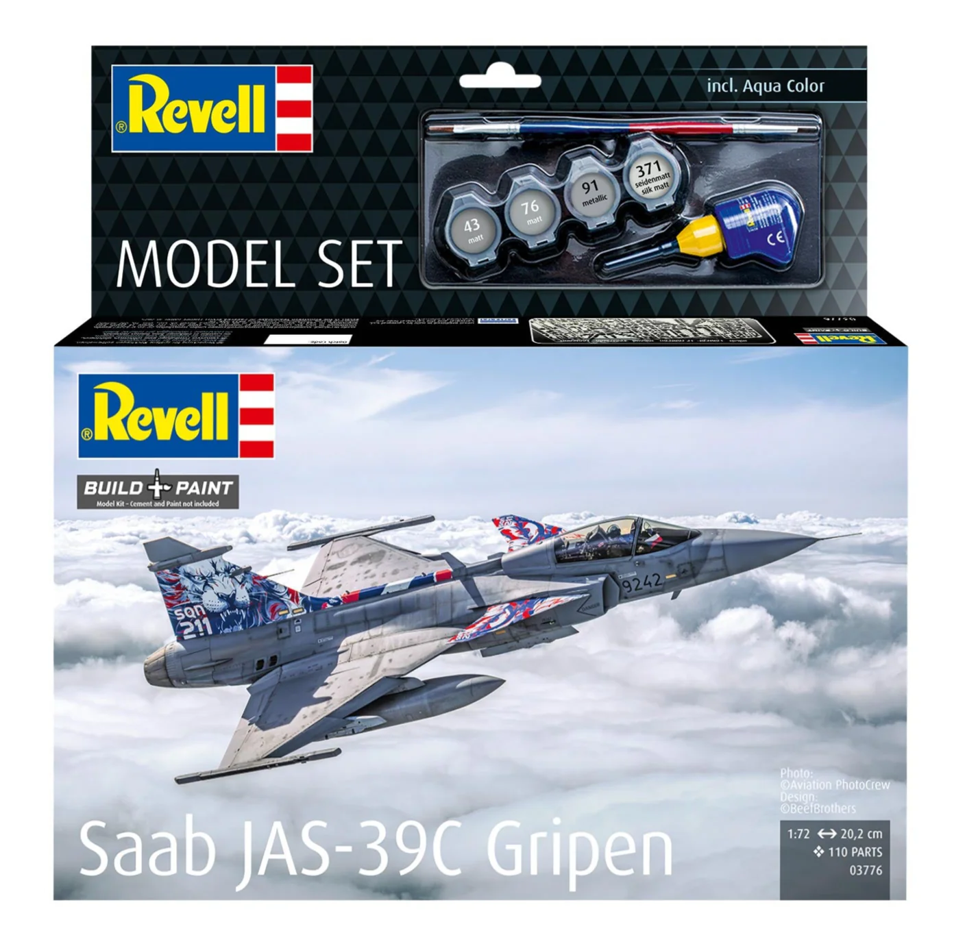 63776 Model Set Saab JAS-39C Gripen Model Kit - Image 8
