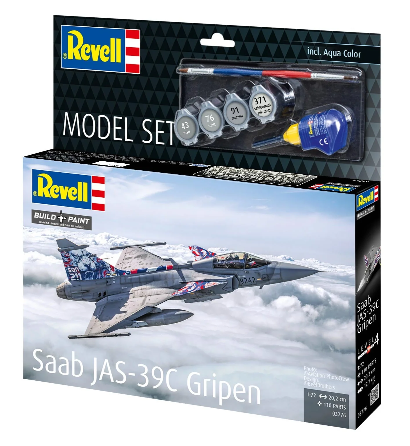 63776 Model Set Saab JAS-39C Gripen Model Kit - Image 9