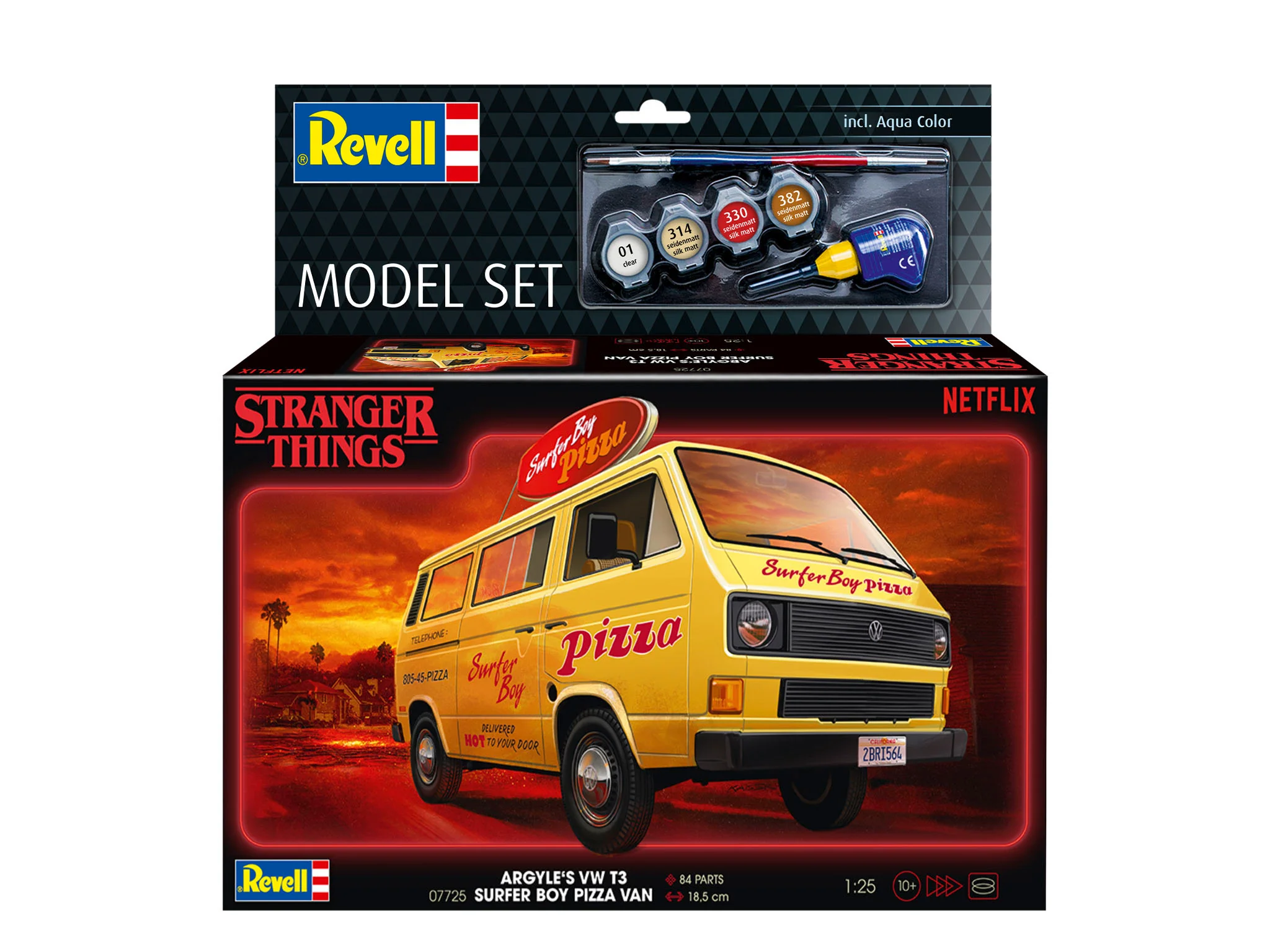 67725 Model Set VW T3 Bus "Surfer Boy": Stranger Things Model Kit - Image 13