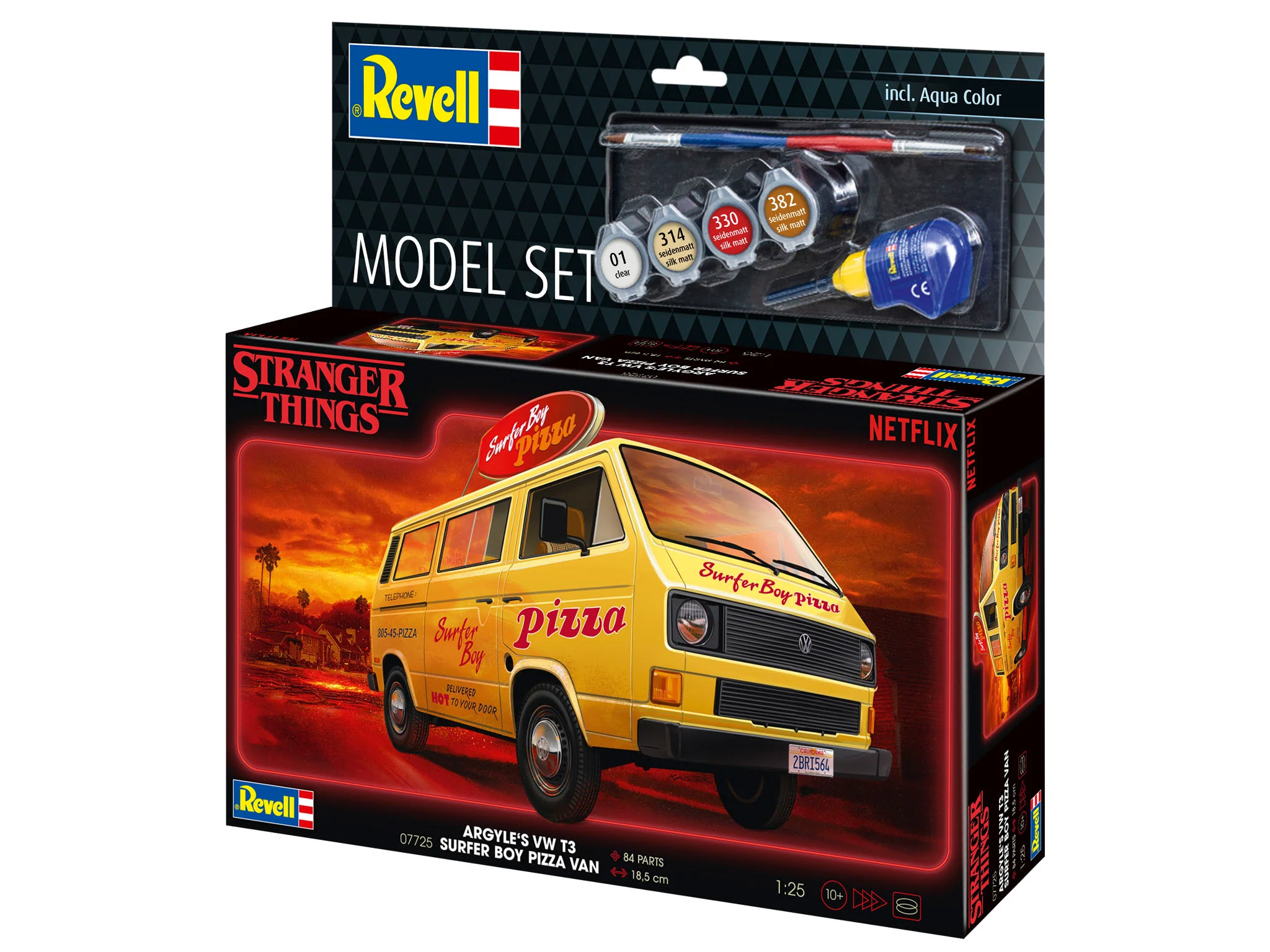 67725 Model Set VW T3 Bus "Surfer Boy": Stranger Things Model Kit - Image 14
