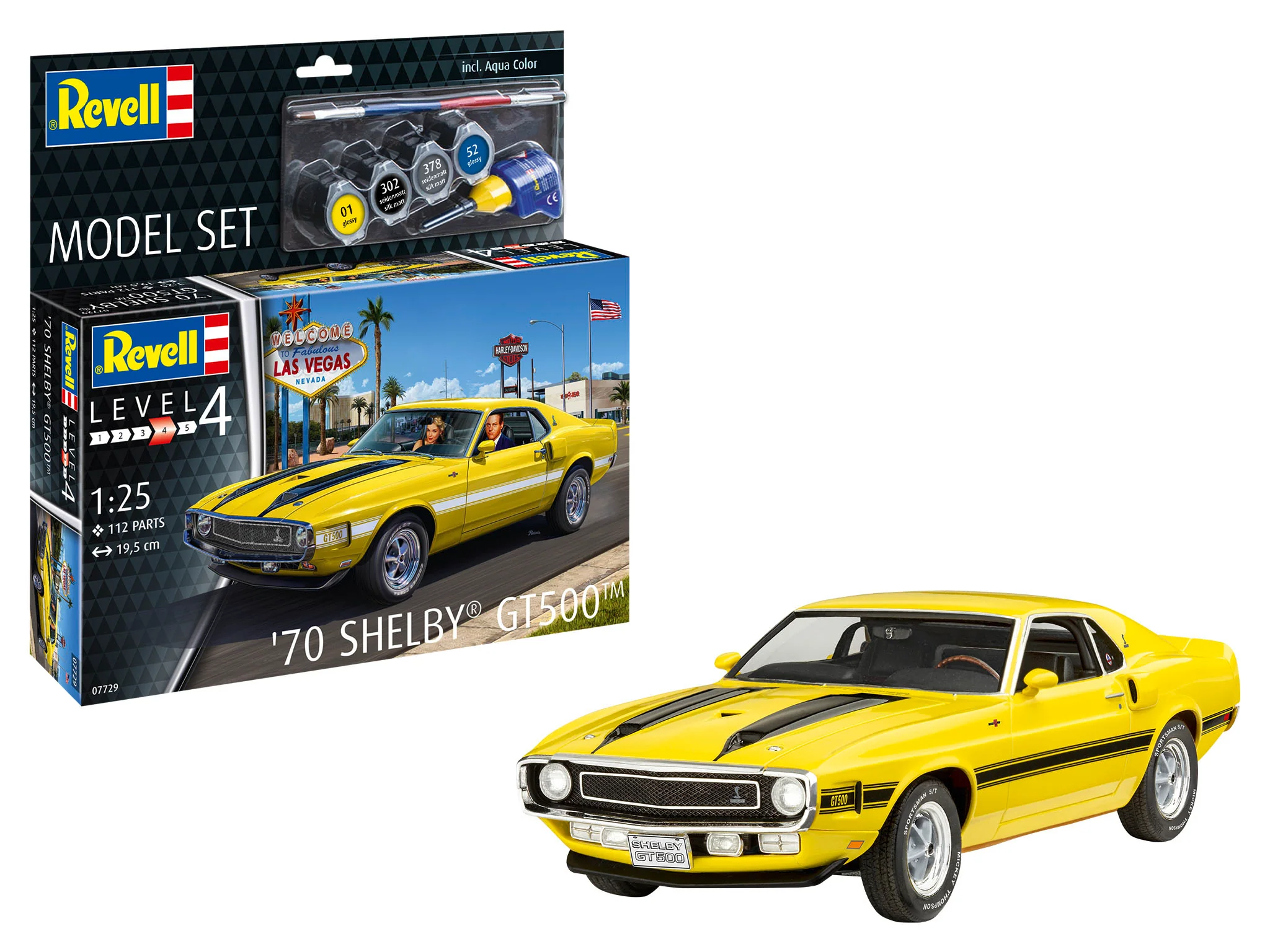 67729 Model Set '70 Shelby Mustang GT500 Model Kit
