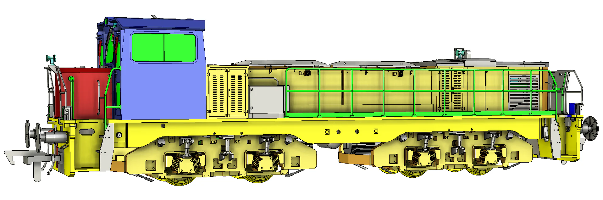 RT-CBD80-SE-A Clayton Class 18 / CBD80 Sellafield Ltd Hybrid Battery Diesel Locomotive No.1 (Version A) - Image 13