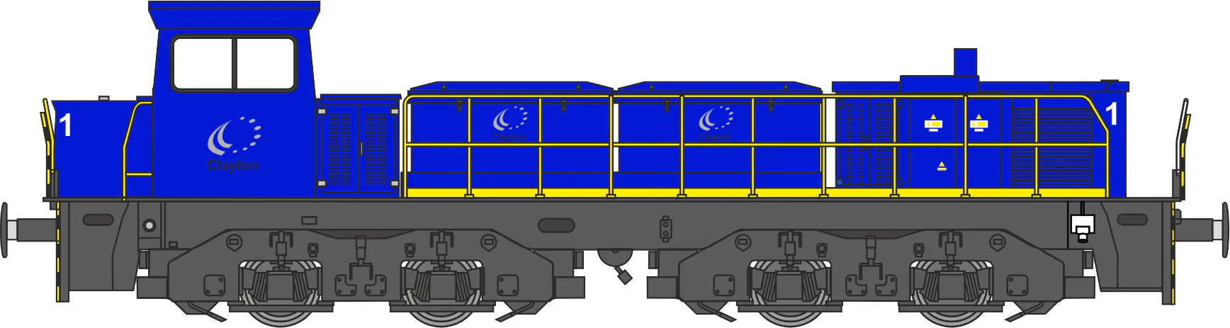 RT-CBD80-SE-A Clayton Class 18 / CBD80 Sellafield Ltd Hybrid Battery Diesel Locomotive No.1 (Version A) - Image 4