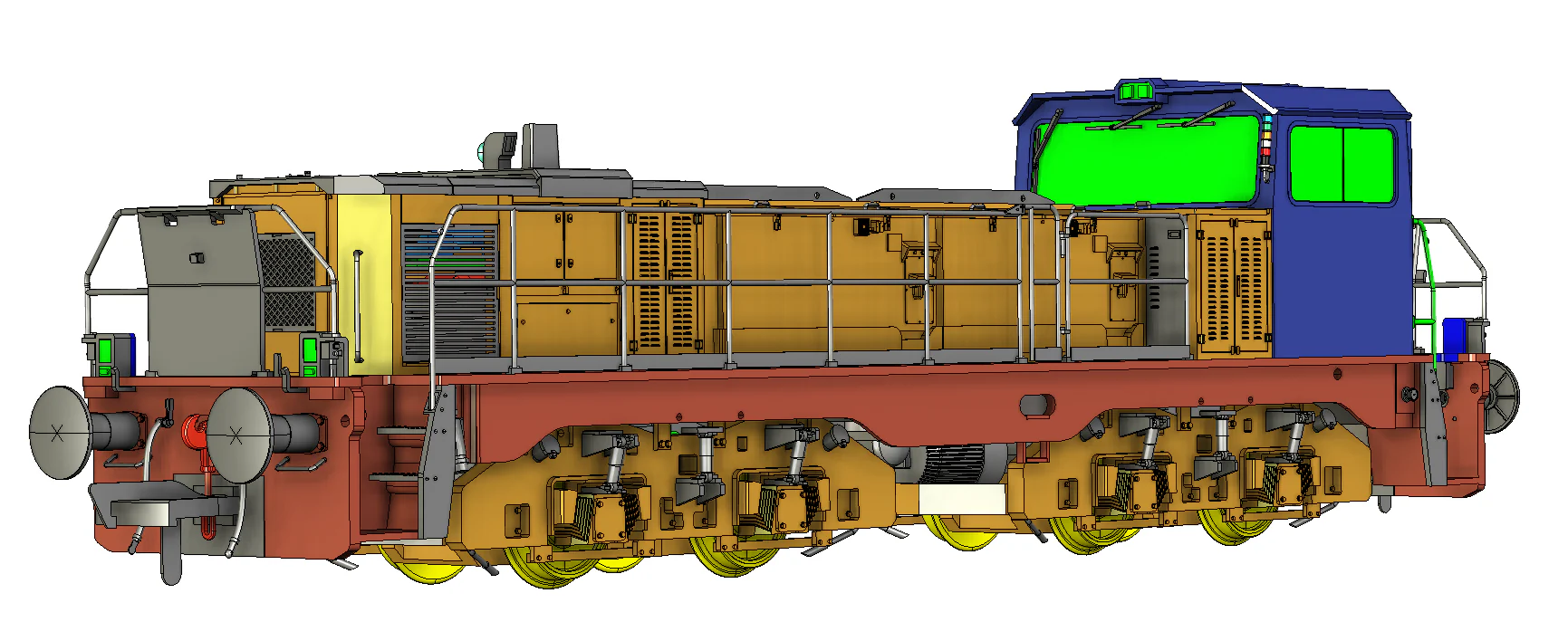 RT-CL18-BE-001 Clayton Class 18 (18001-5) / CBD90 Beacon Rail Hybrid Battery Diesel Locomotive (Single Headlight) - Image 3