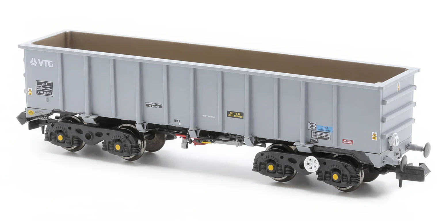 RT-JUA-VTG-541A Pack of 5 JTA/JUA Iron Ore Tippler Wagons VTG Grey (Outer)