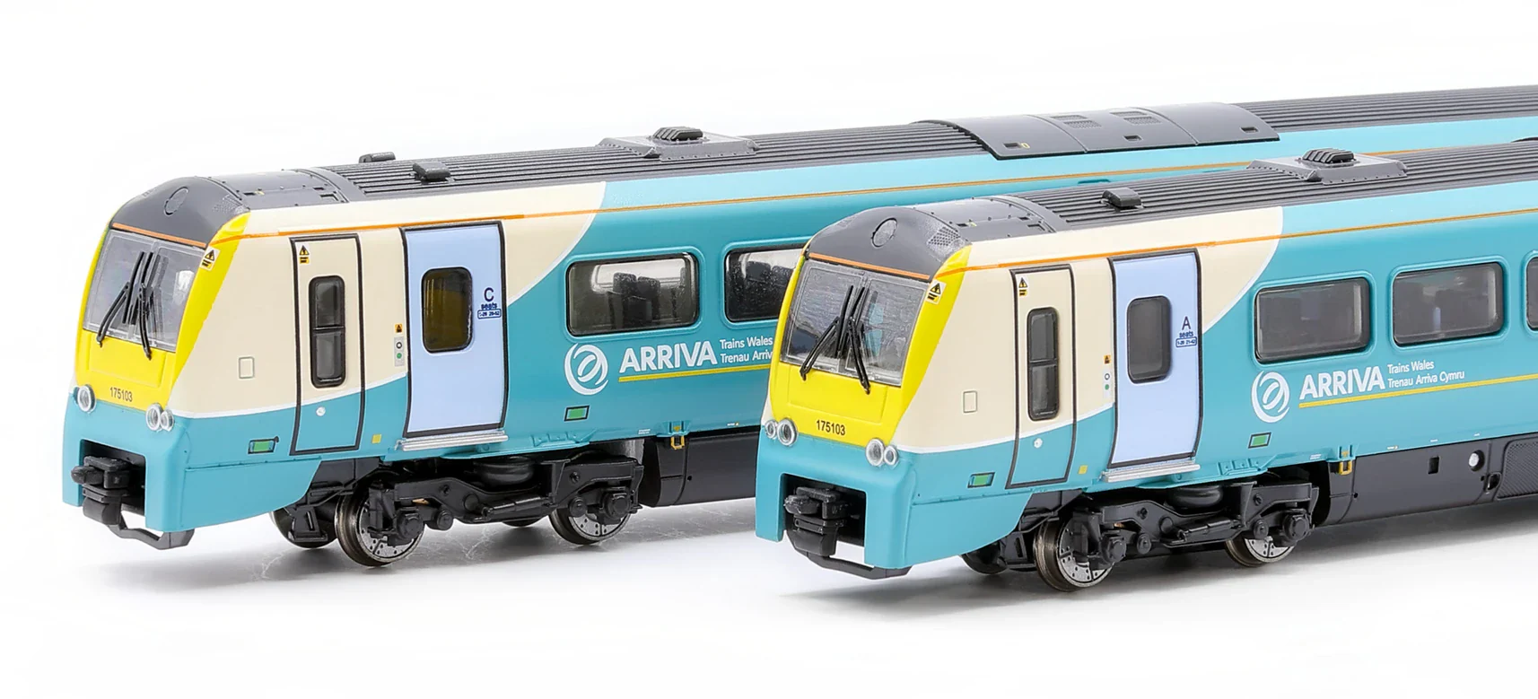 RT-N-175-ATW-502A-DCC Class 175 - Arriva Train Wales livery (N/2mm) 2-car DMU - DCC Sound - Image 3