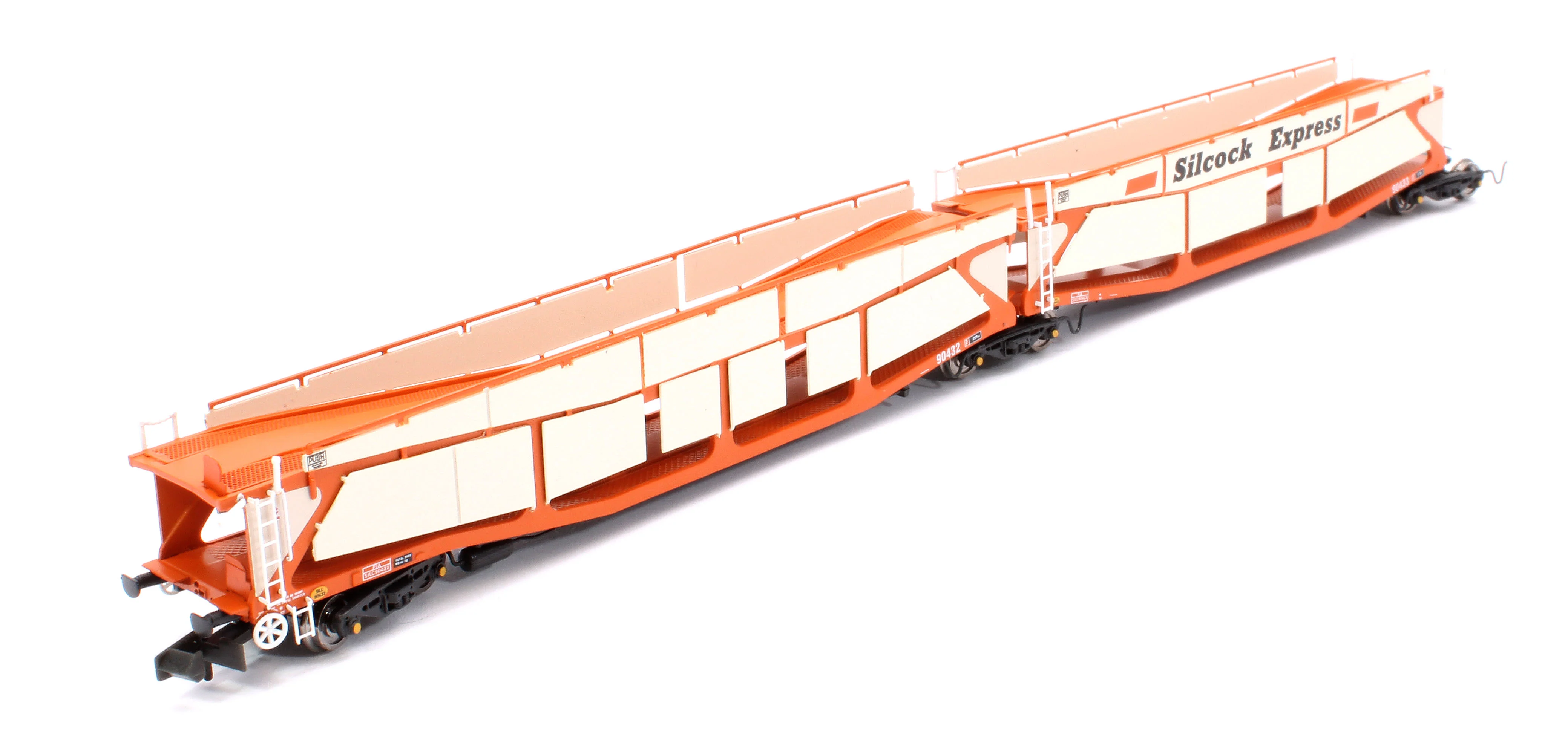 RT-N-CAR4-114A Quad Set Cartic-4 Car Carrier - Silcock Express Livery with Side Screens (Set A) - Image 2