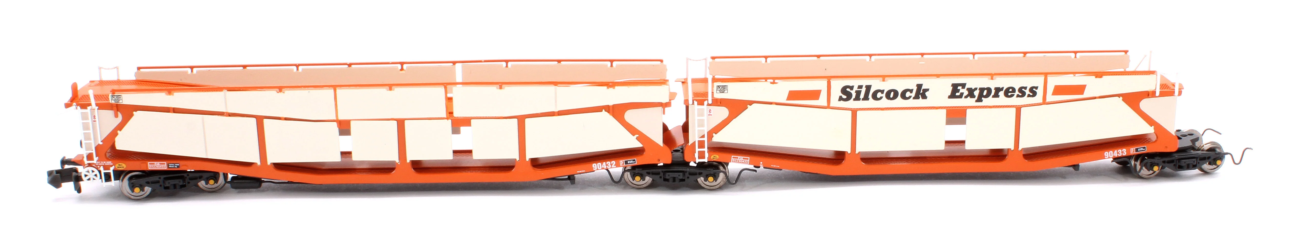 RT-N-CAR4-114A Quad Set Cartic-4 Car Carrier - Silcock Express Livery with Side Screens (Set A) - Image 3