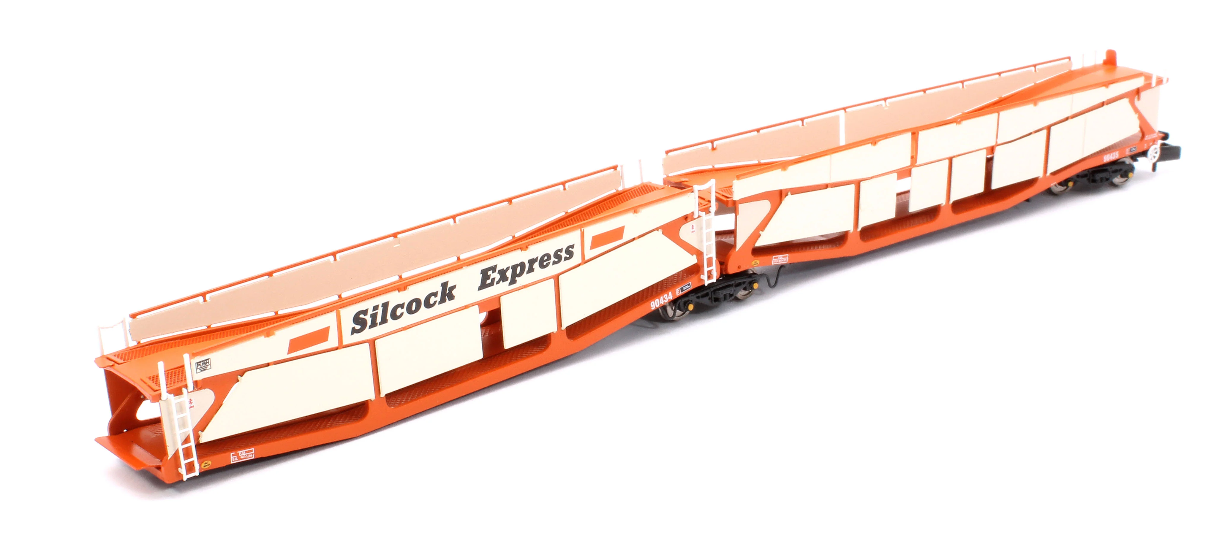 RT-N-CAR4-114A Quad Set Cartic-4 Car Carrier - Silcock Express Livery with Side Screens (Set A) - Image 5